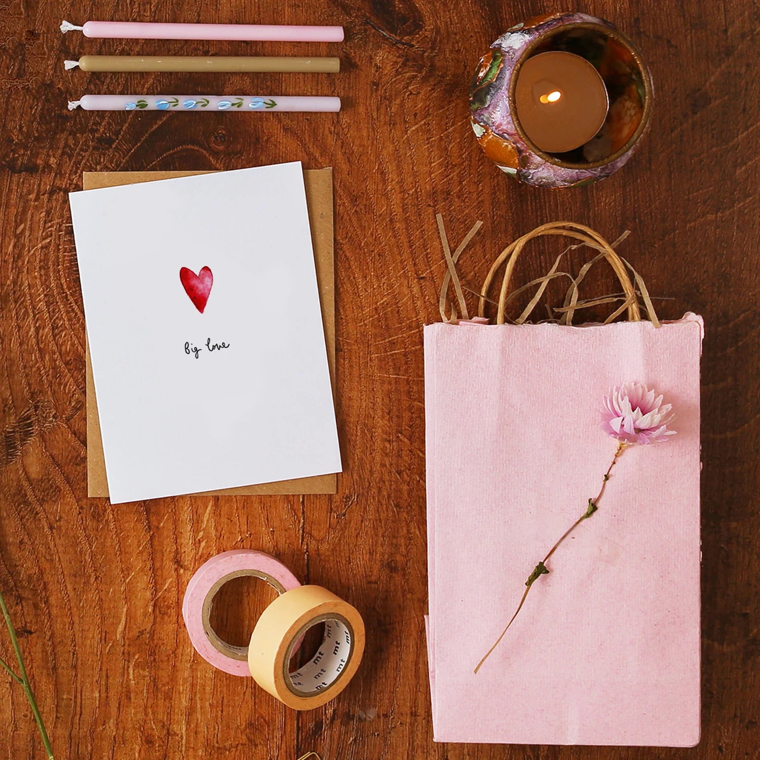 Heart Big Love Mini Card