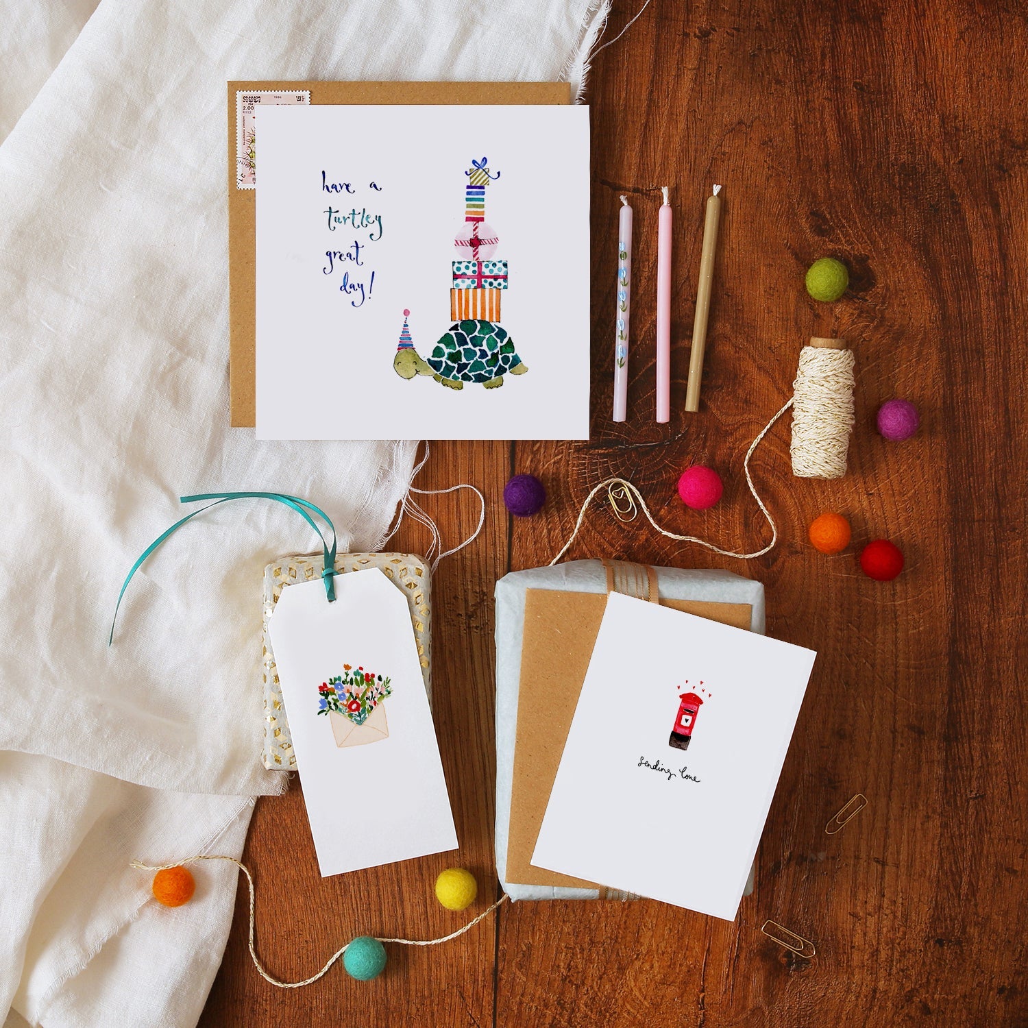 Postbox Sending Love Mini Card