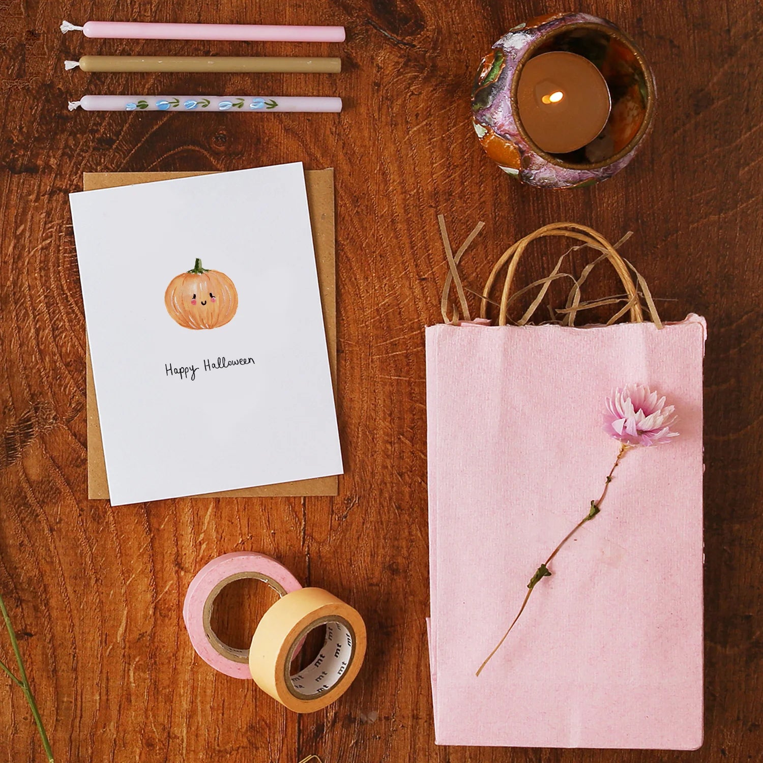 Halloween Pumpkin Mini Card