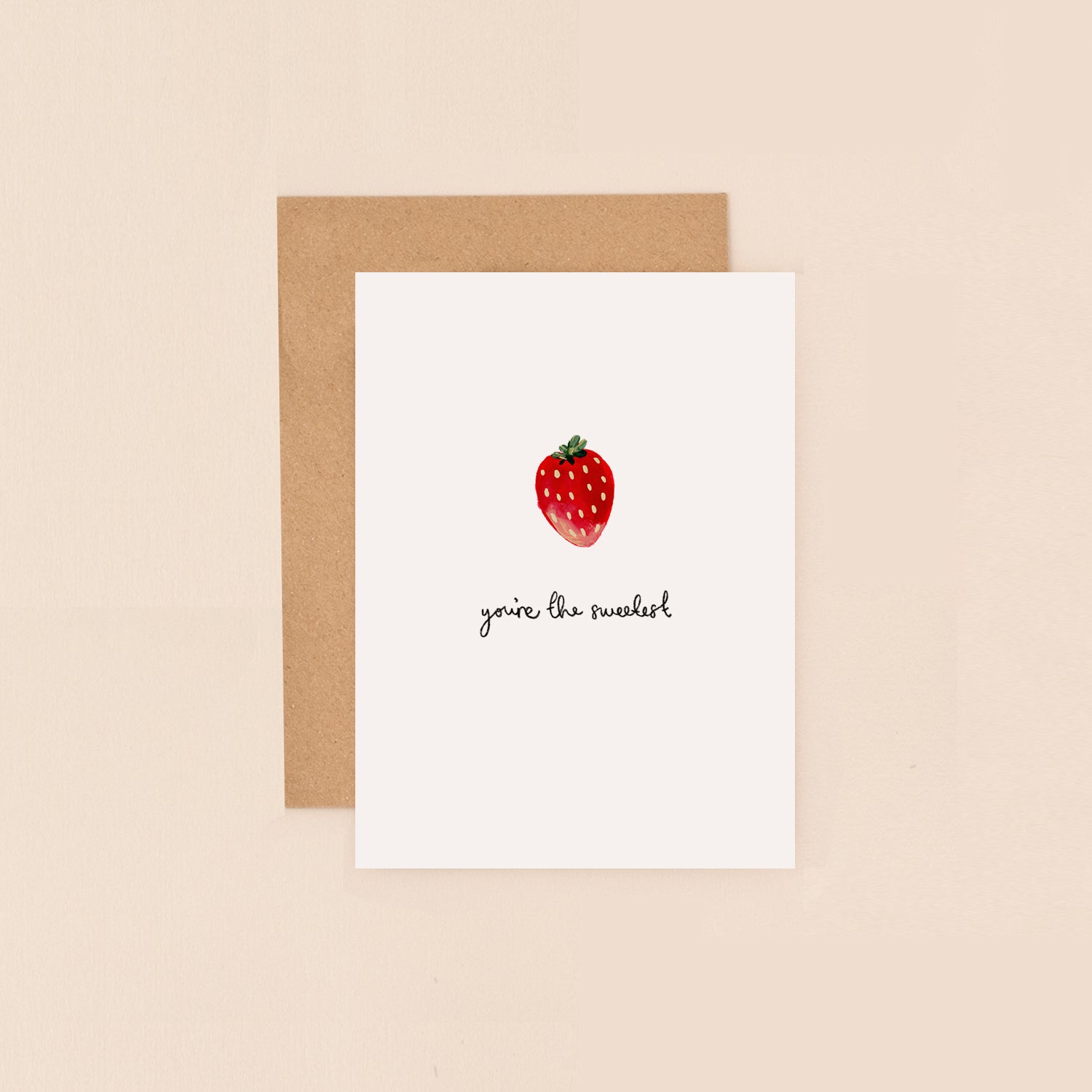 Strawberry You're The Sweetest Mini Card