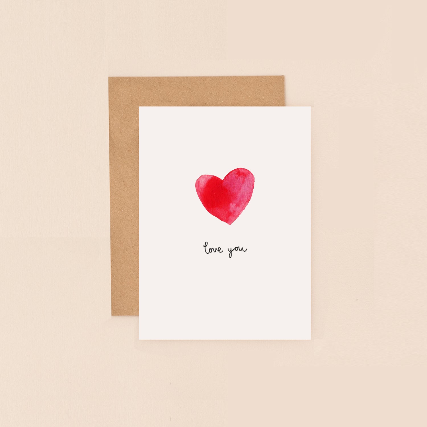 Heart Love You Mini Card