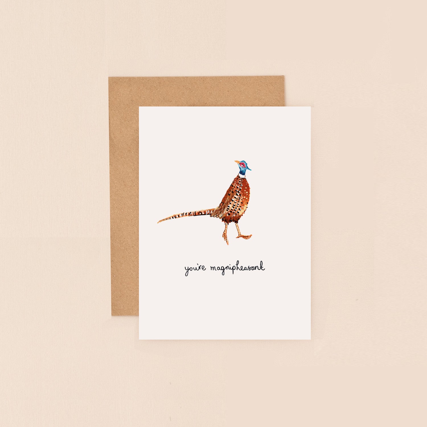 Pheasant You're Magnipheasant Mini Card