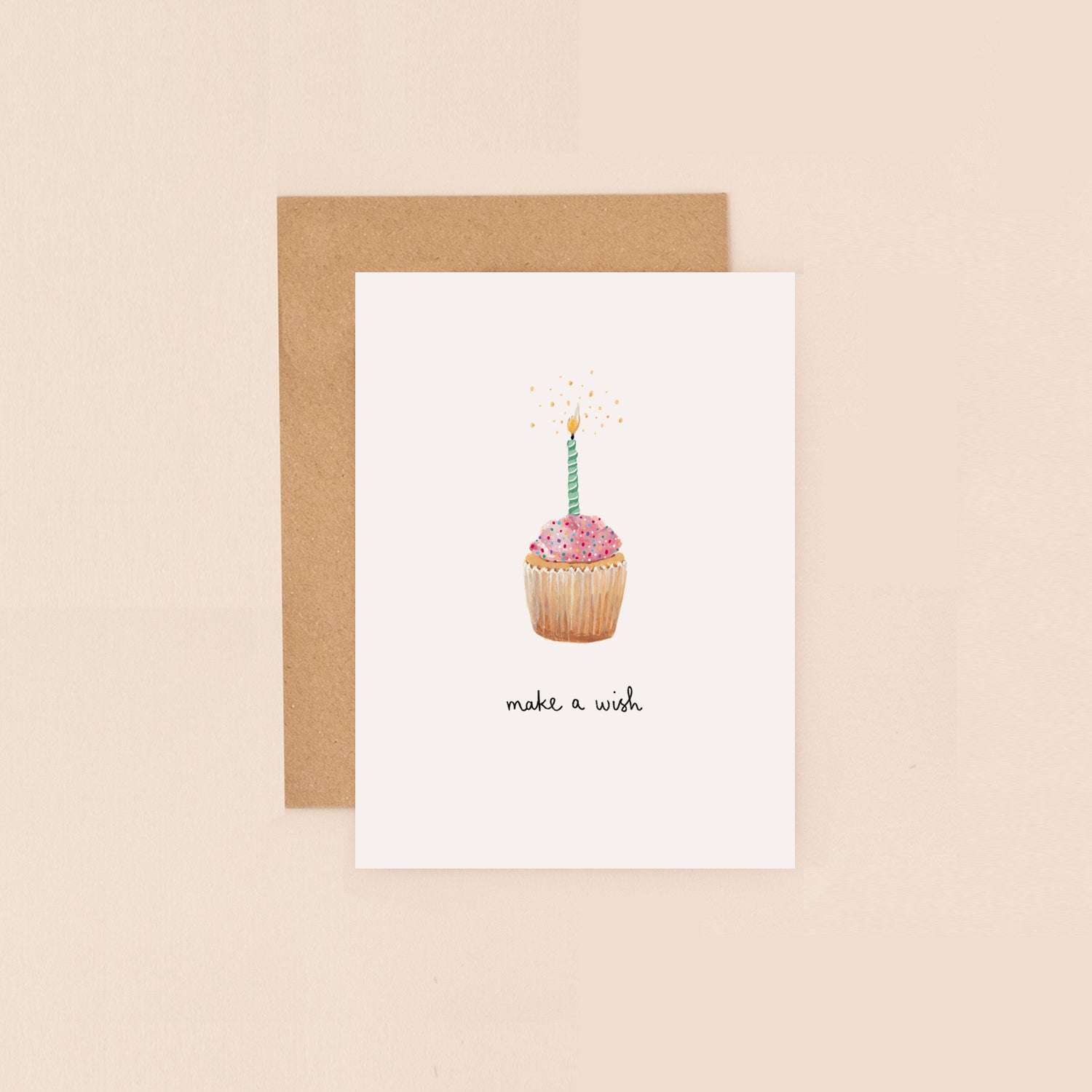 Make a Wish Cupcake Mini Card