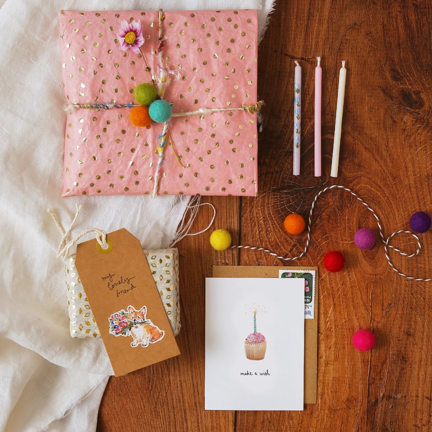 Make a Wish Cupcake Mini Card