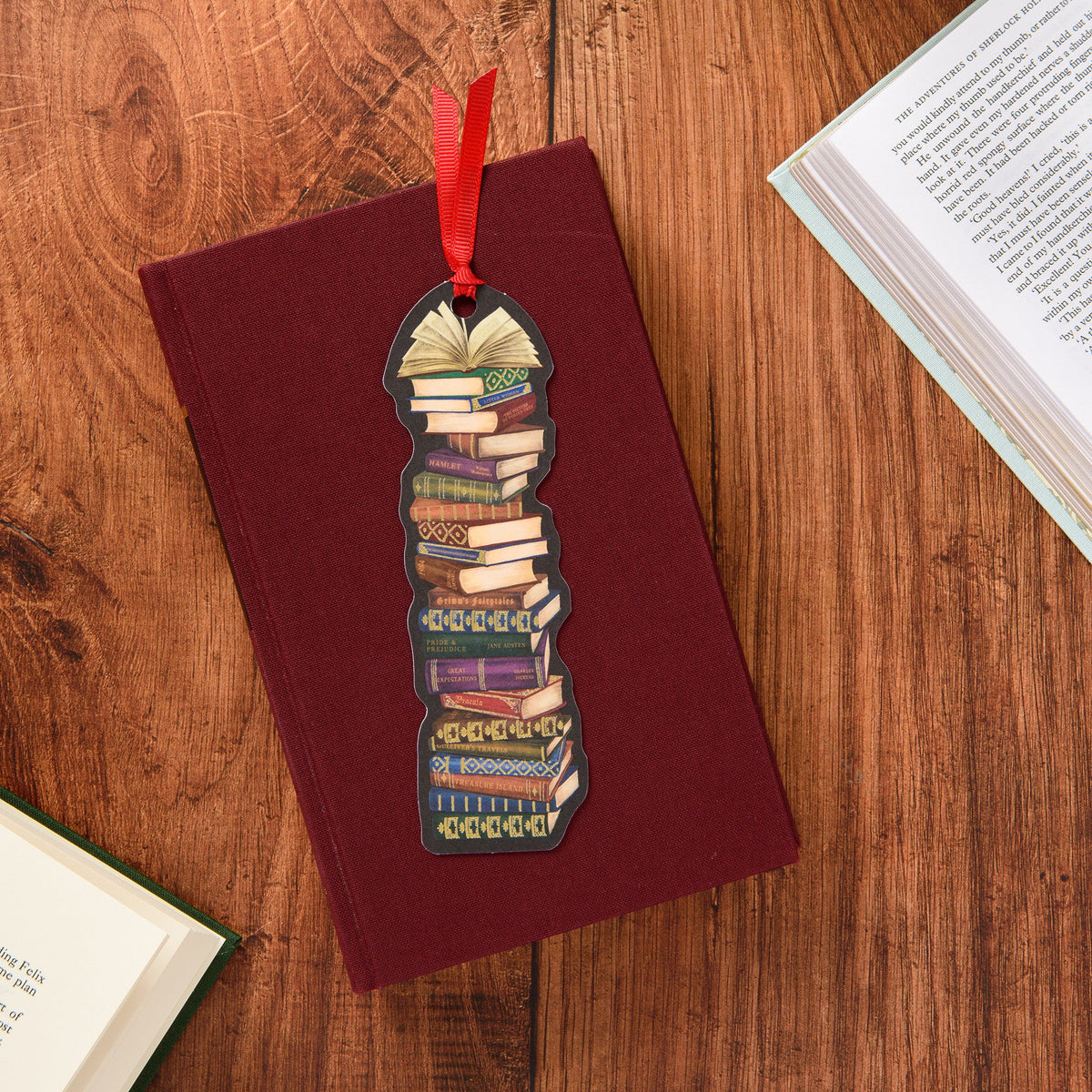 Book Stack Bookmark