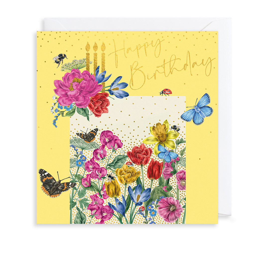 Flower Cake Greetings Card The Art File