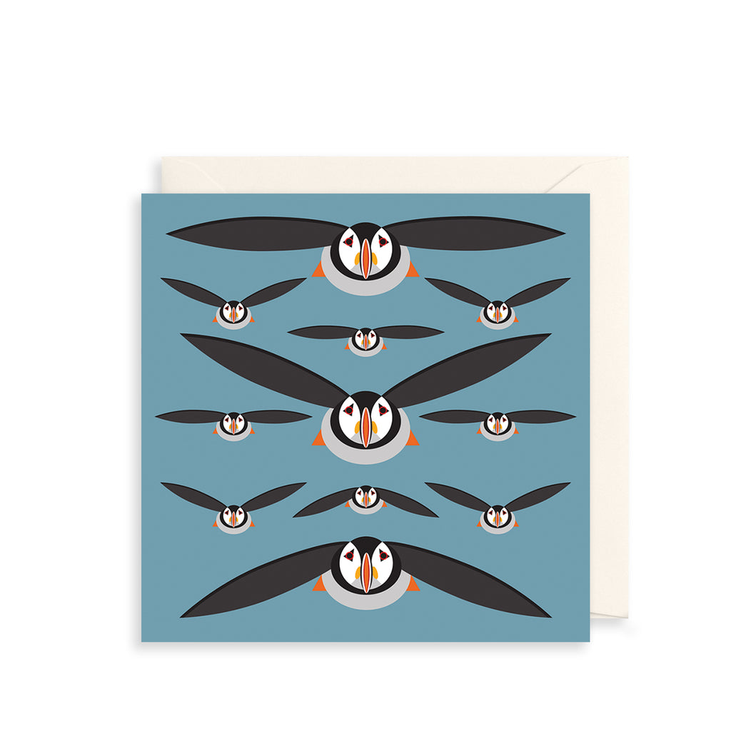 Puffins Greetings Card The Art File