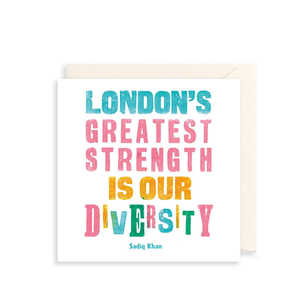 Strength In Diversity Greetings Card The Art File