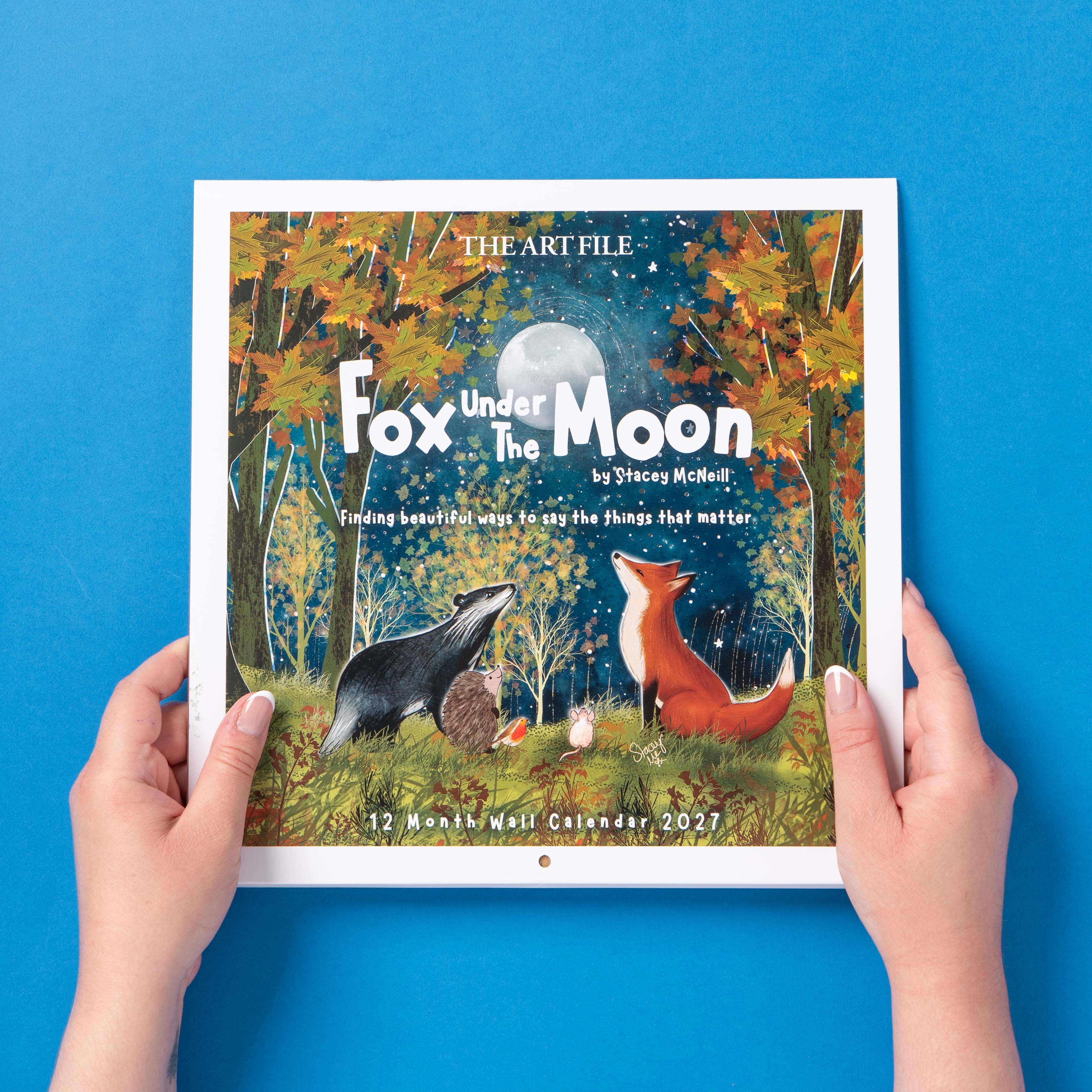 Fox Under the Moon 2027 Wall Calendar