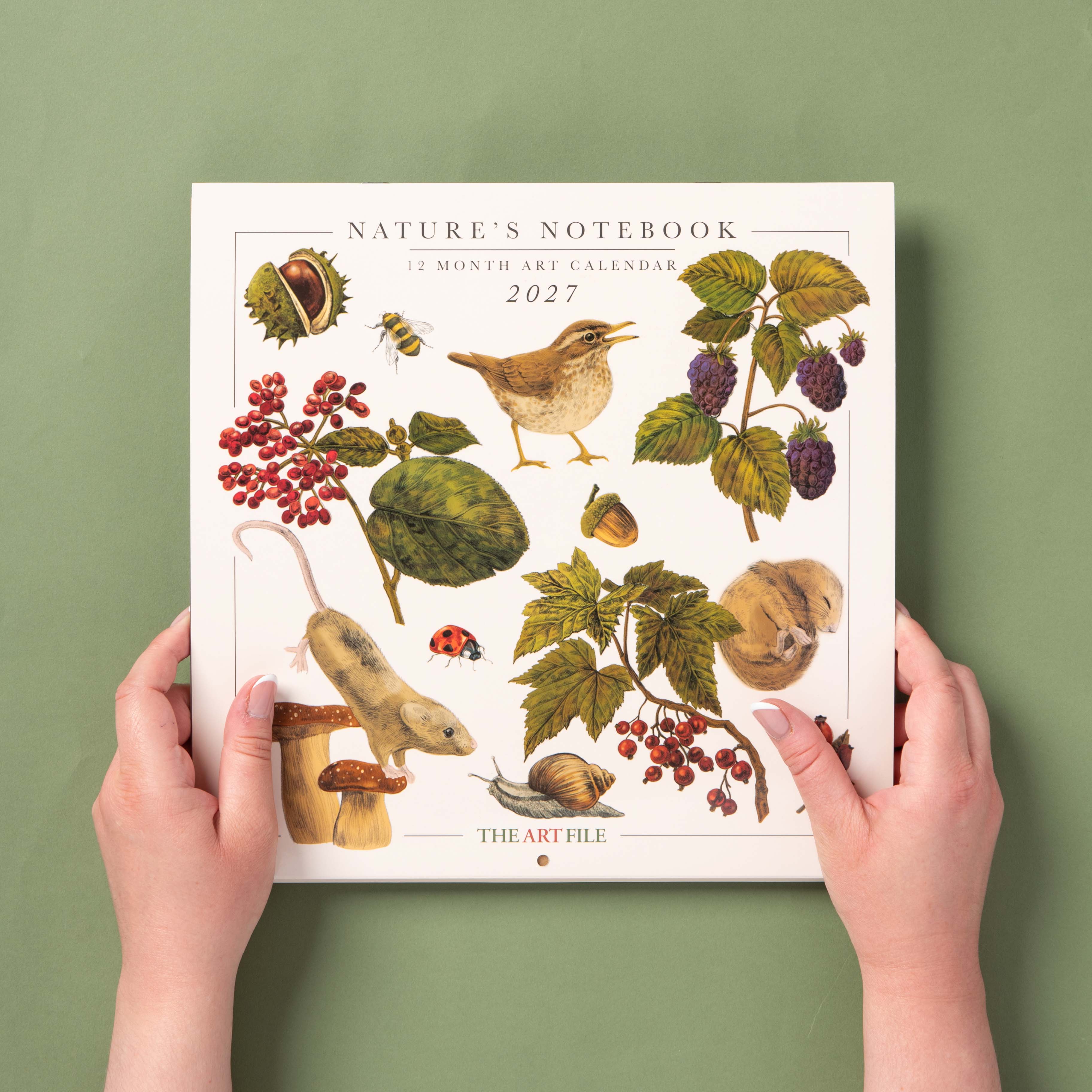 Nature's Notebook 2027 Wall Calendar