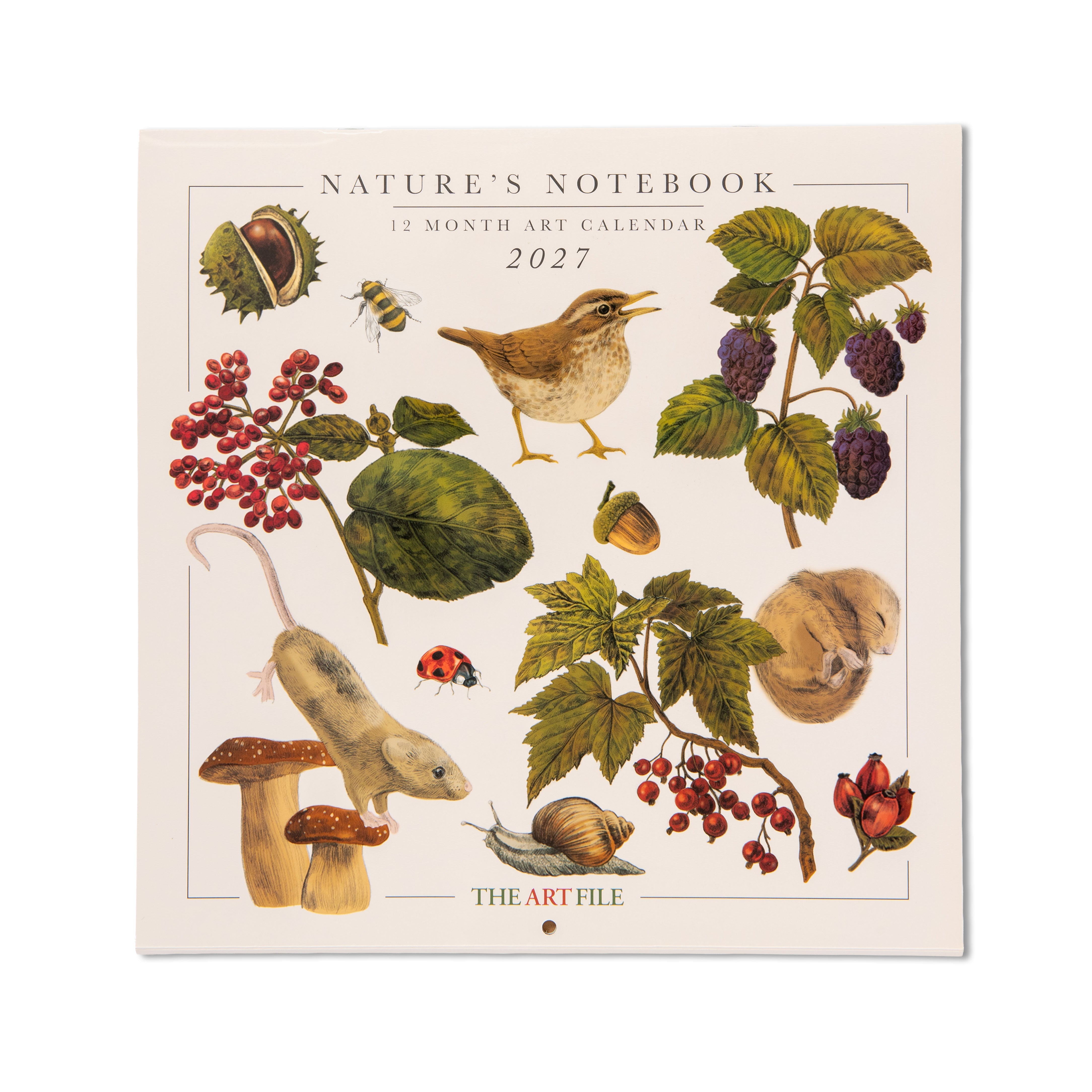 Nature's Notebook 2027 Wall Calendar