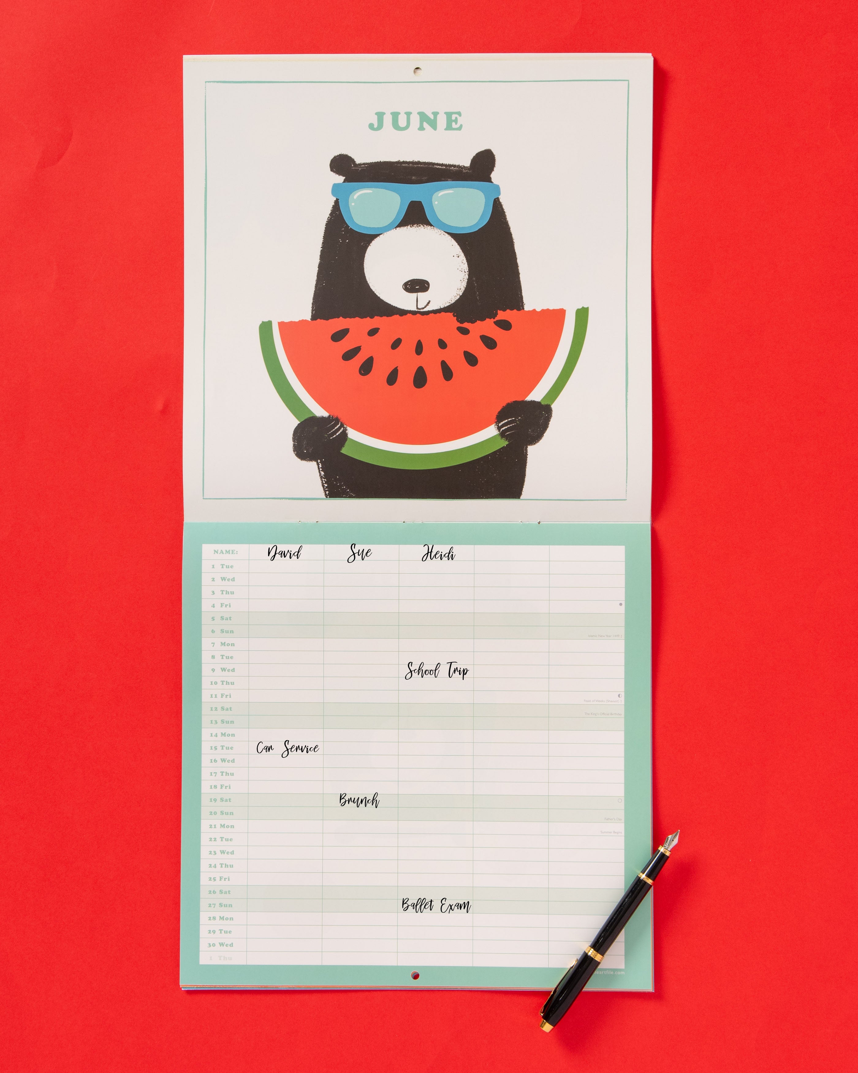 Bear 2027 Family Wall Calendar