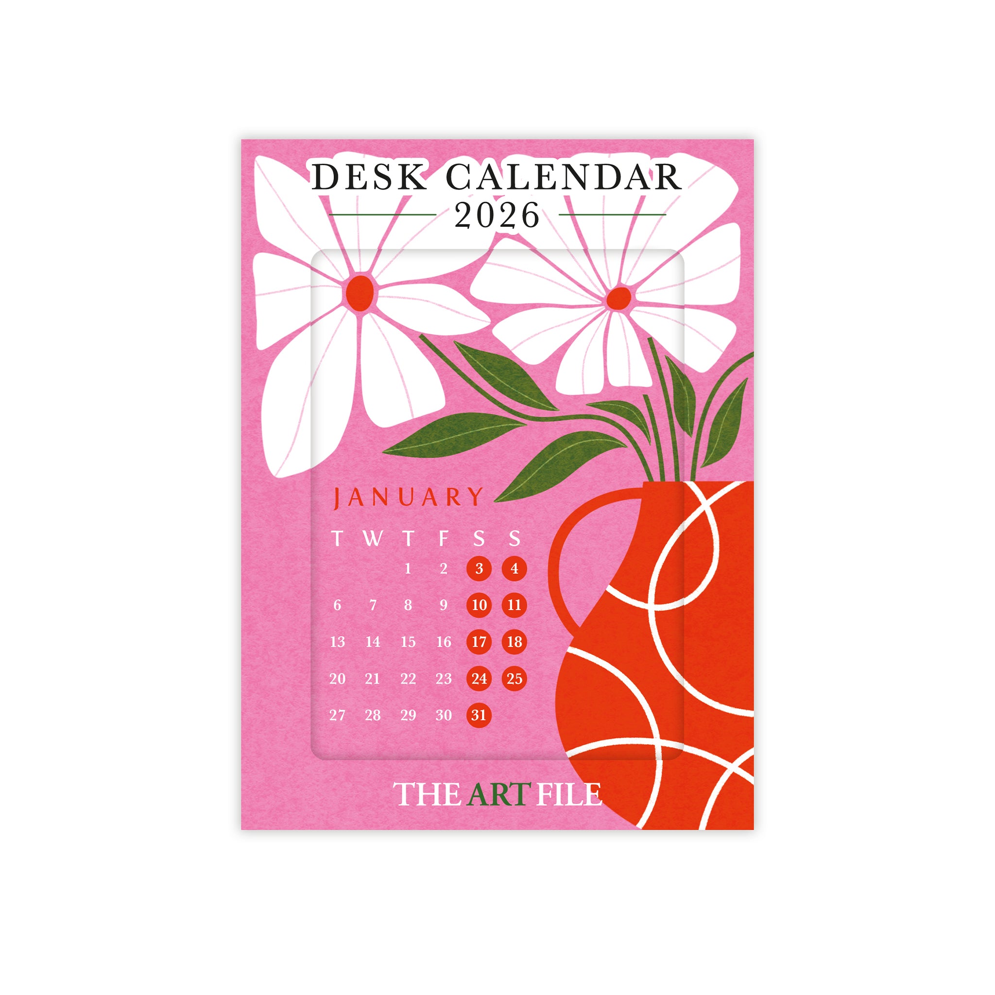 Floral 2026 Desk Calendar