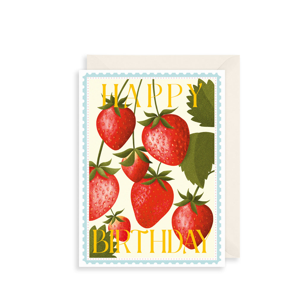 Strawberries Greetings Card The Art File