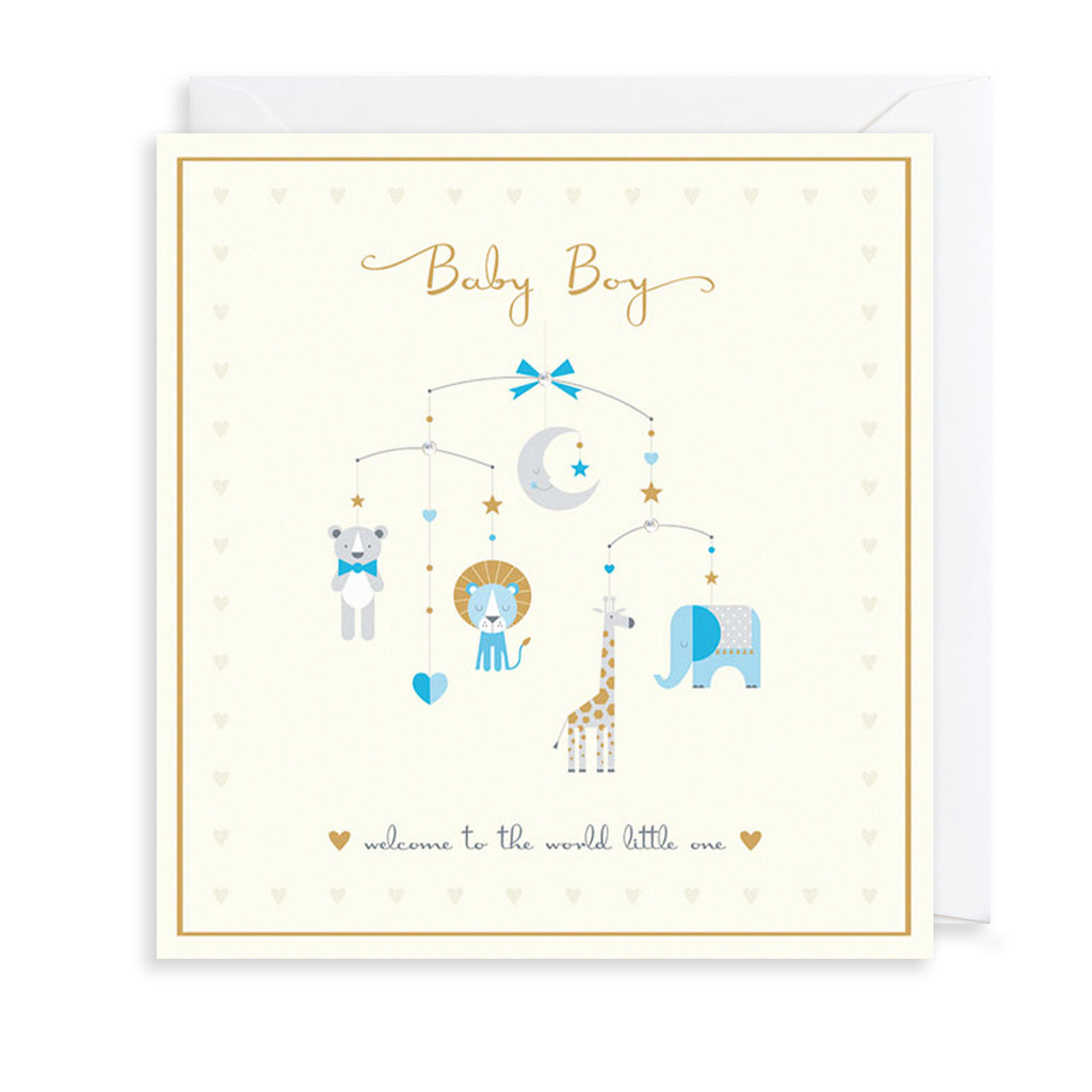 Baby Boy Greetings Card The Art File