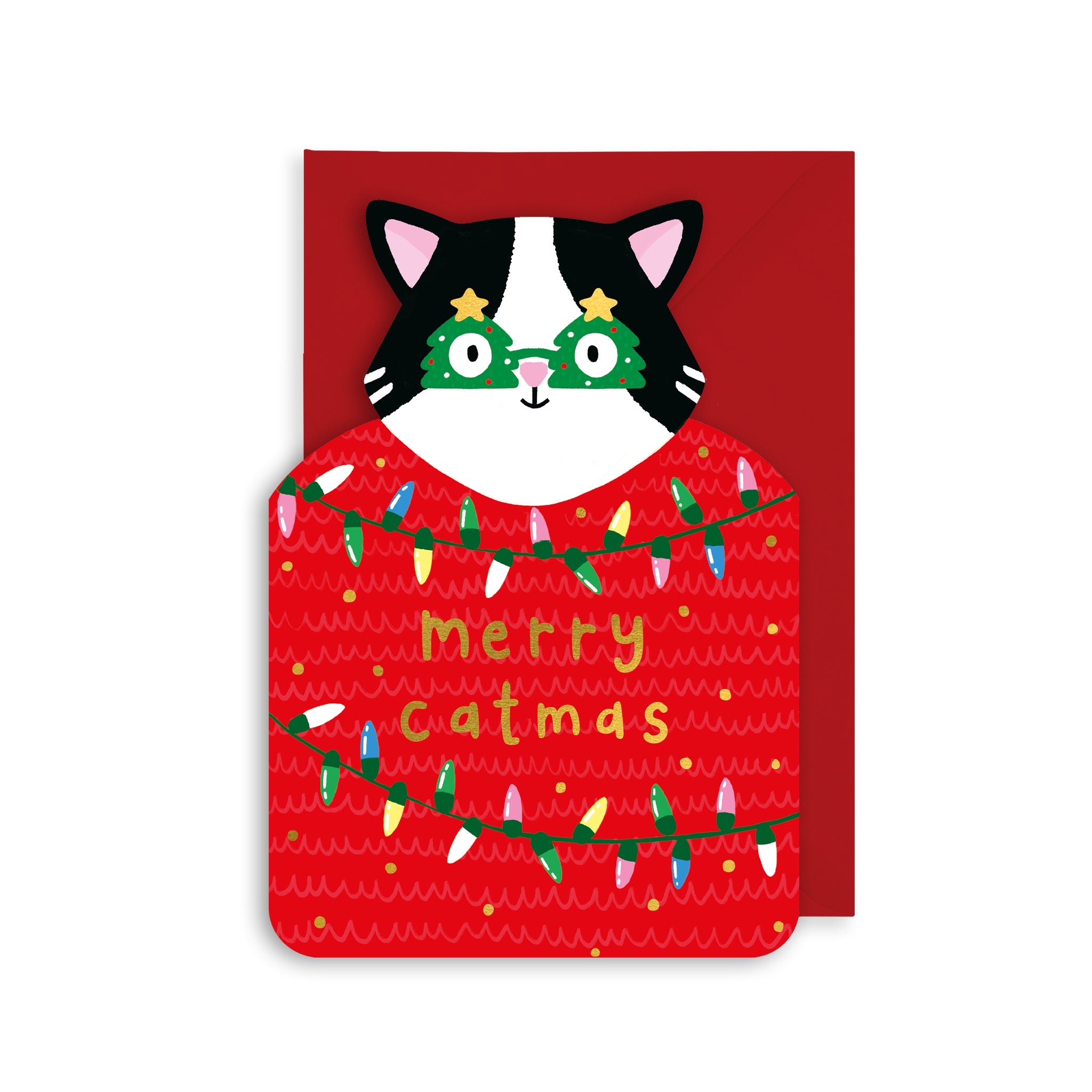 Merry Catmas Christmas Card