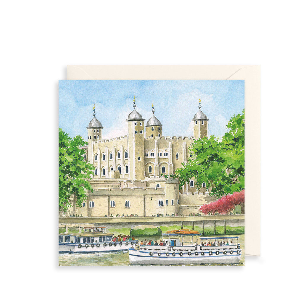 Tower Of London Greetings Card The Art File