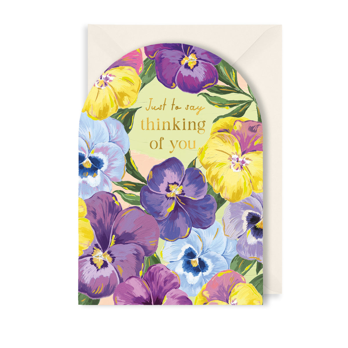 Pansies Dementia UK Thinking of You Card