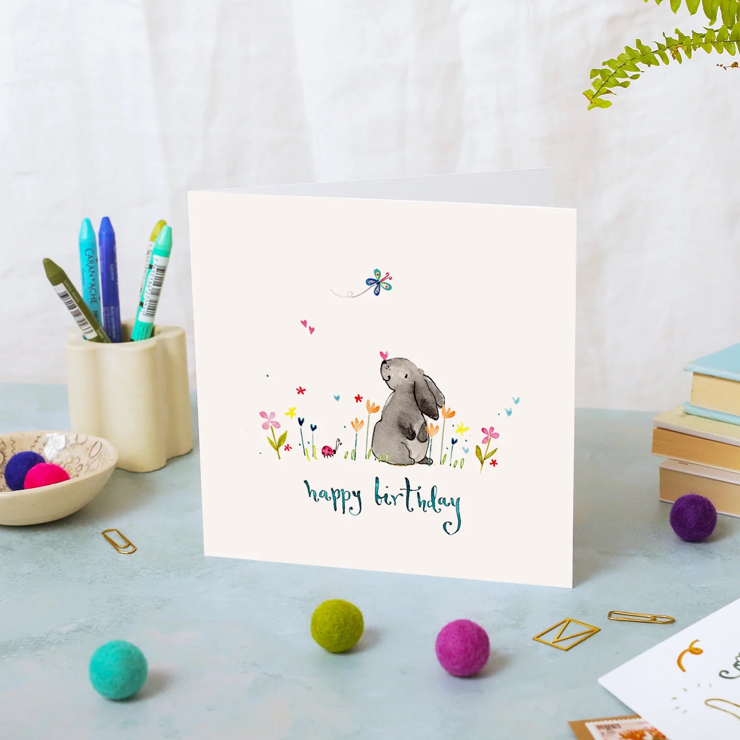 Bunny Happy Birthday Card