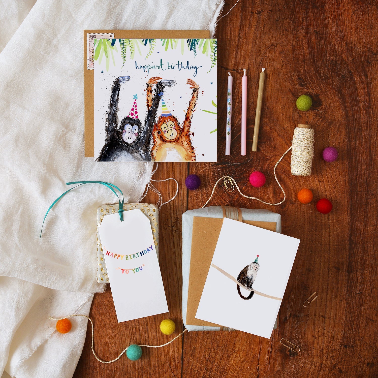 Monkey Mini Card