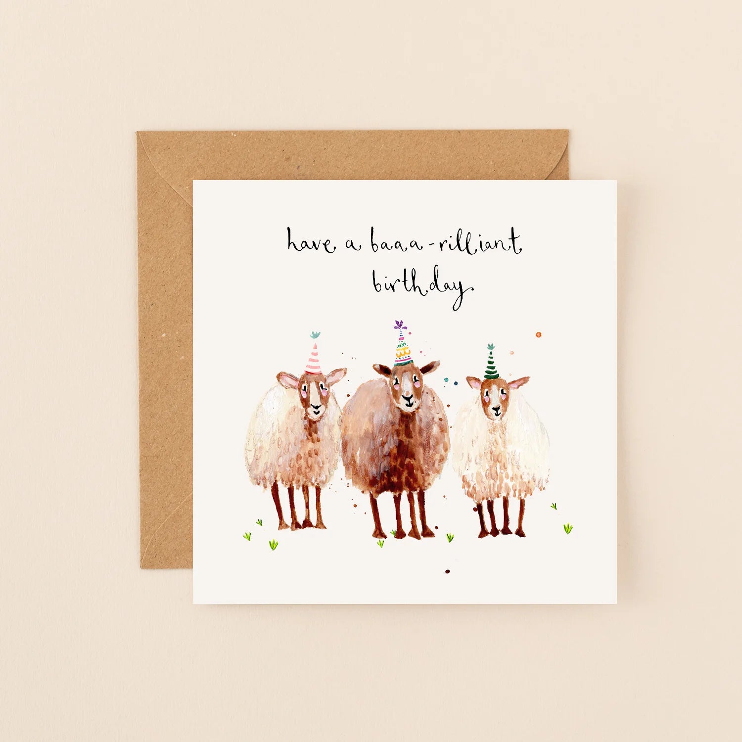 Sheep Baaa-rilliant Birthday Card