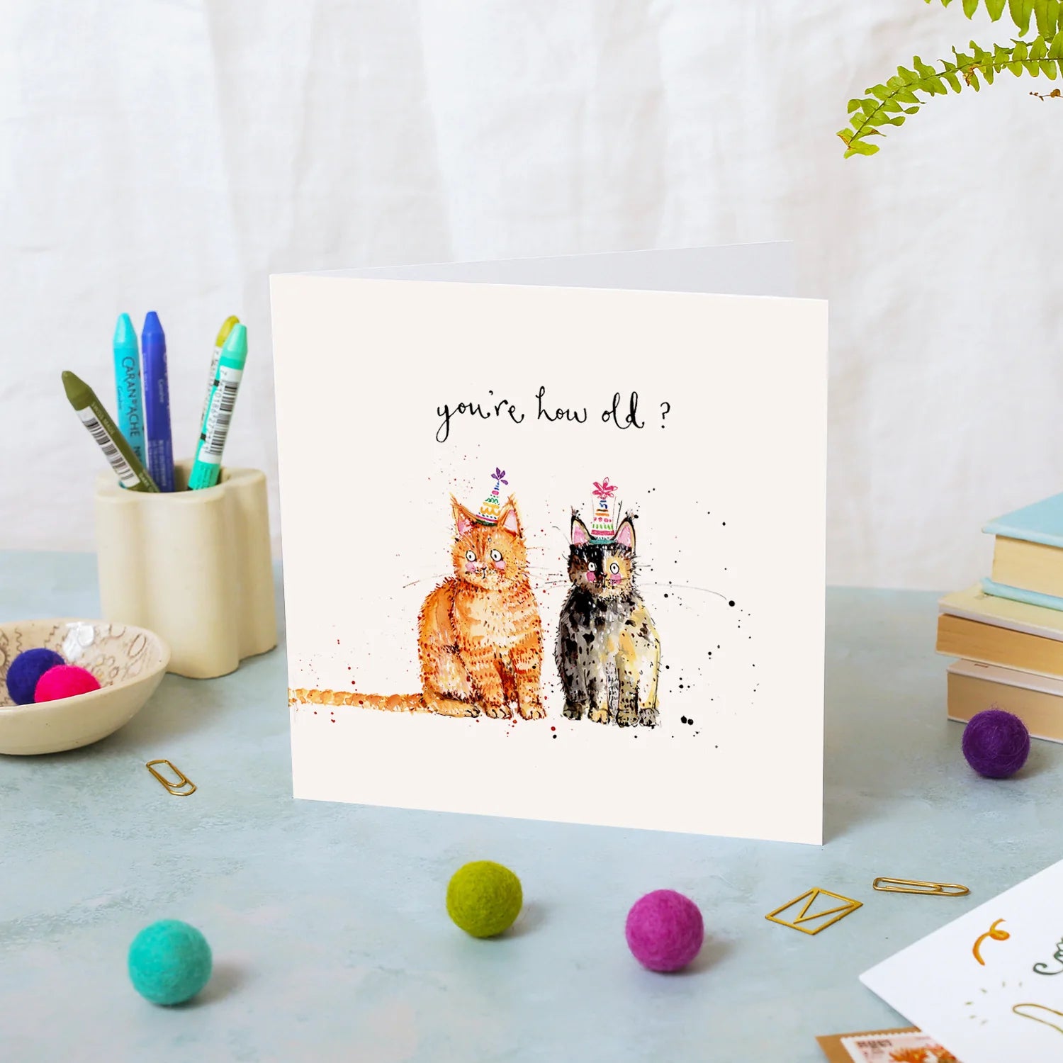Cats You're How Old? Birthday Card