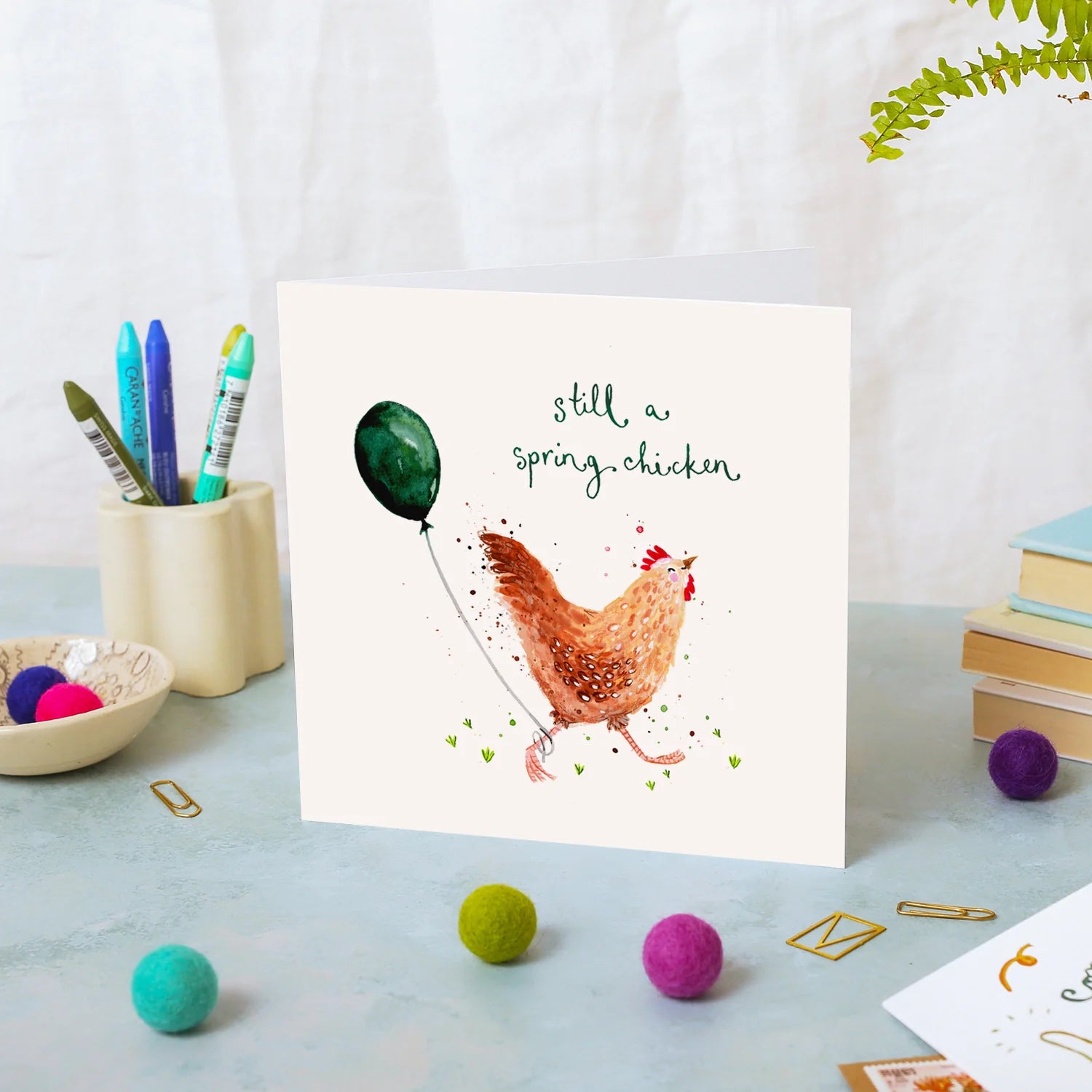 Still a Spring Chicken Birthday Card