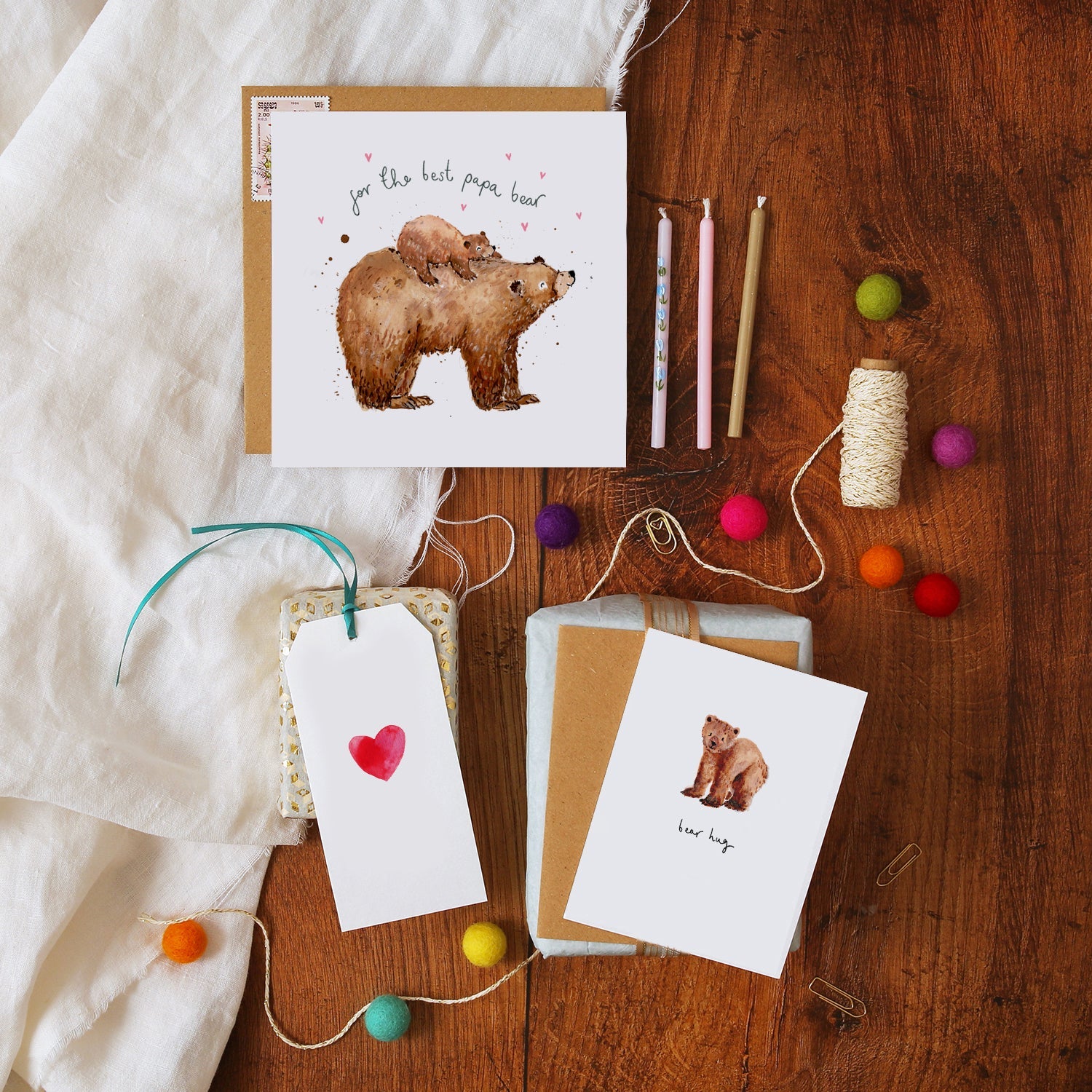 Best Papa Bear Father's Day Card