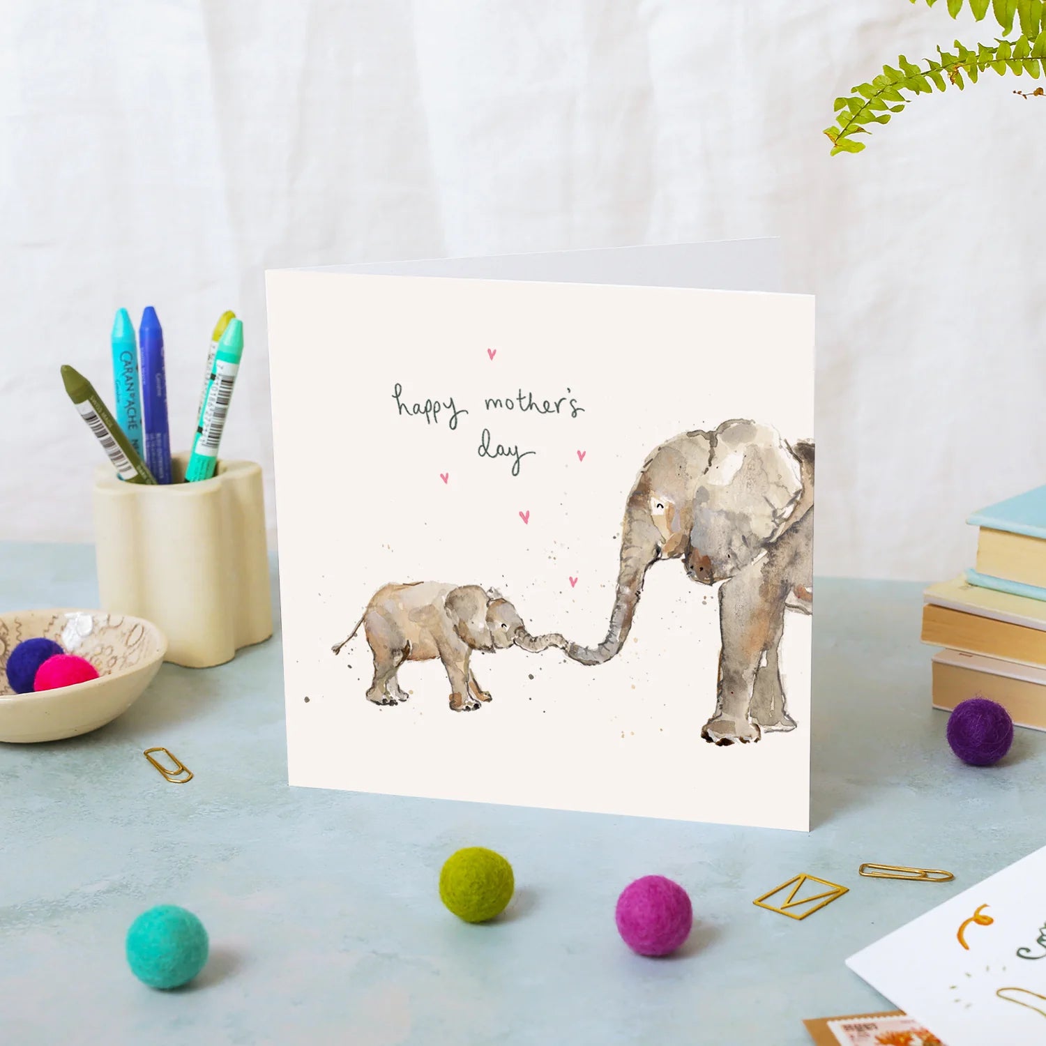 Elephants Happy Mother's Day Card