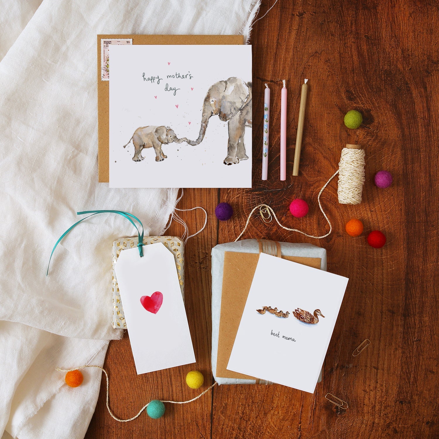Elephants Happy Mother's Day Card