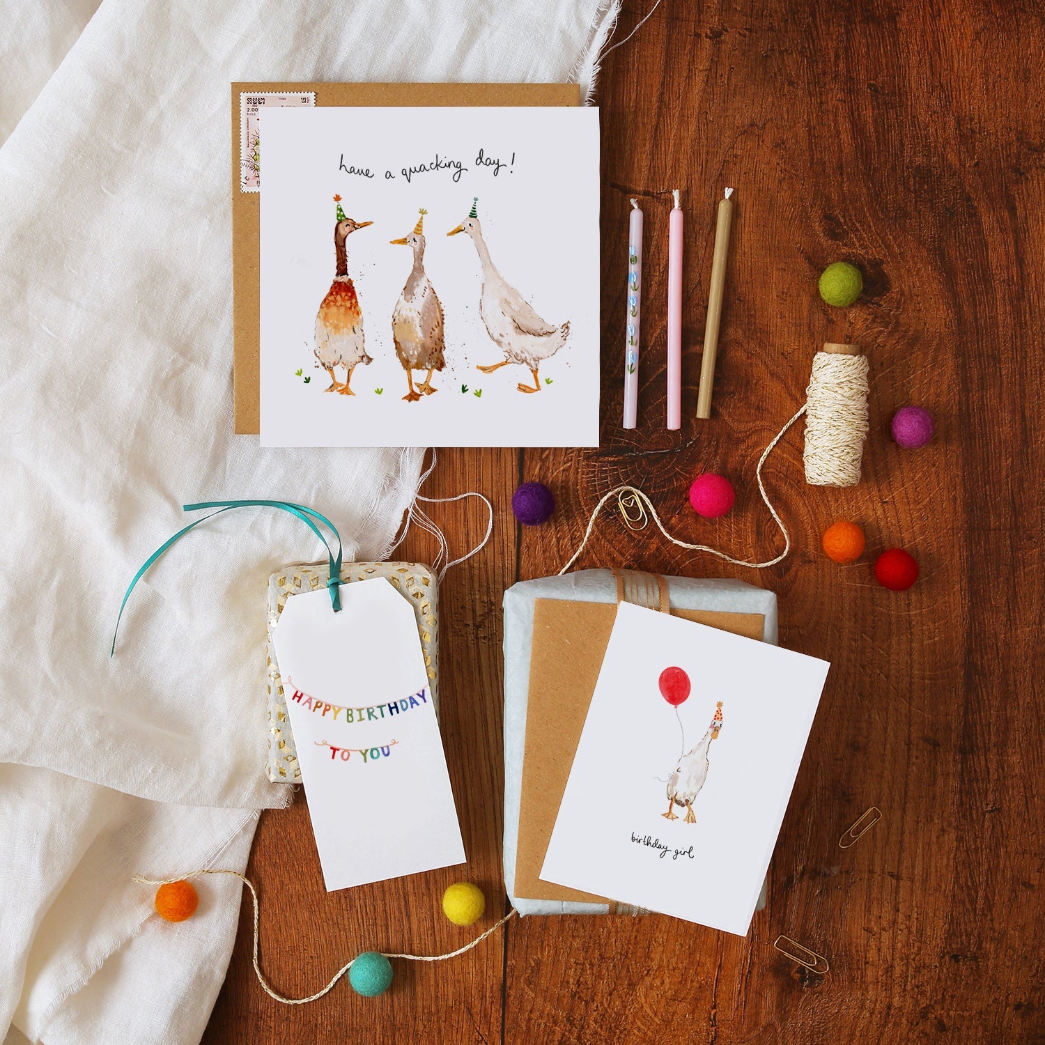 Ducks Quacking Day! Birthday Card