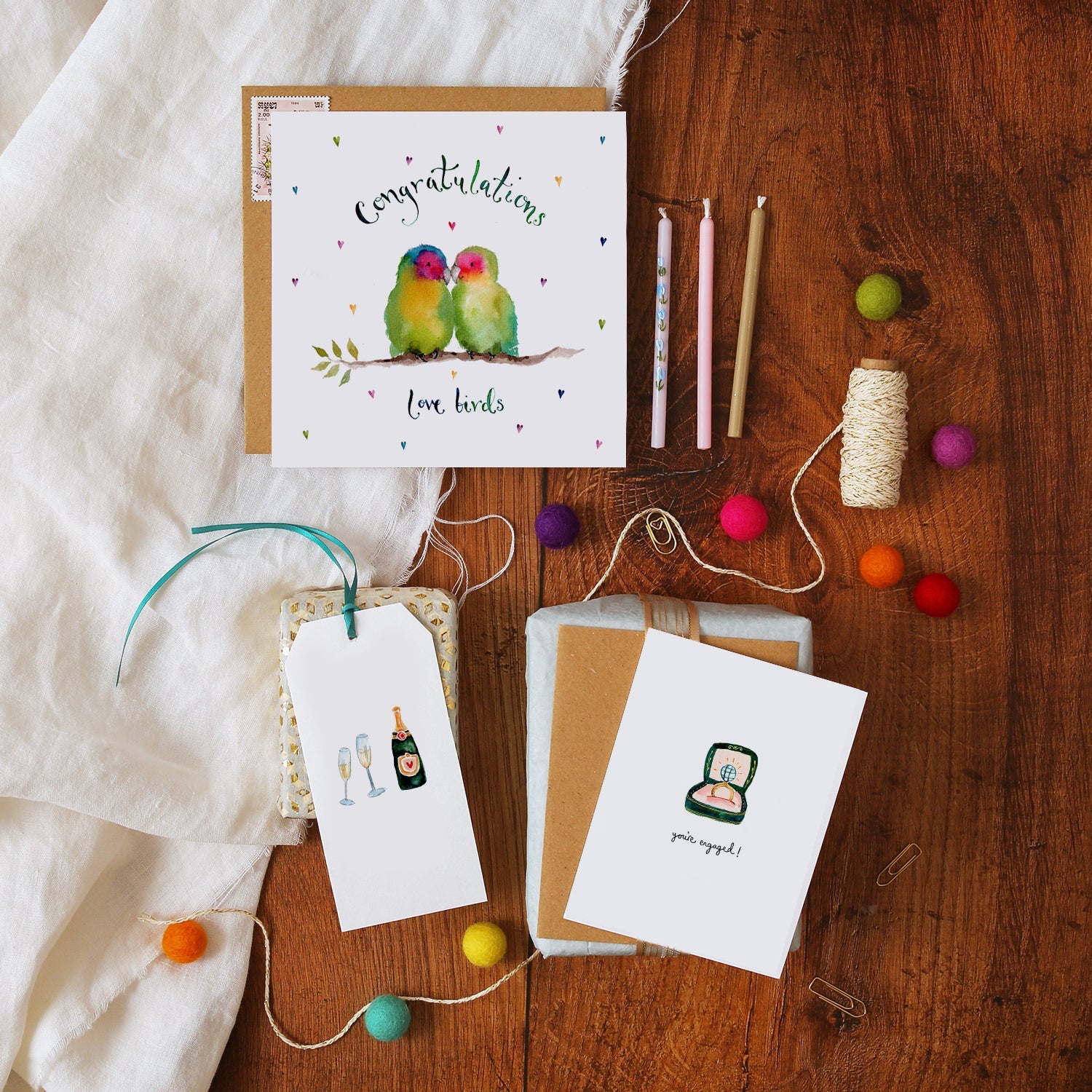 Congrats Love Birds Card