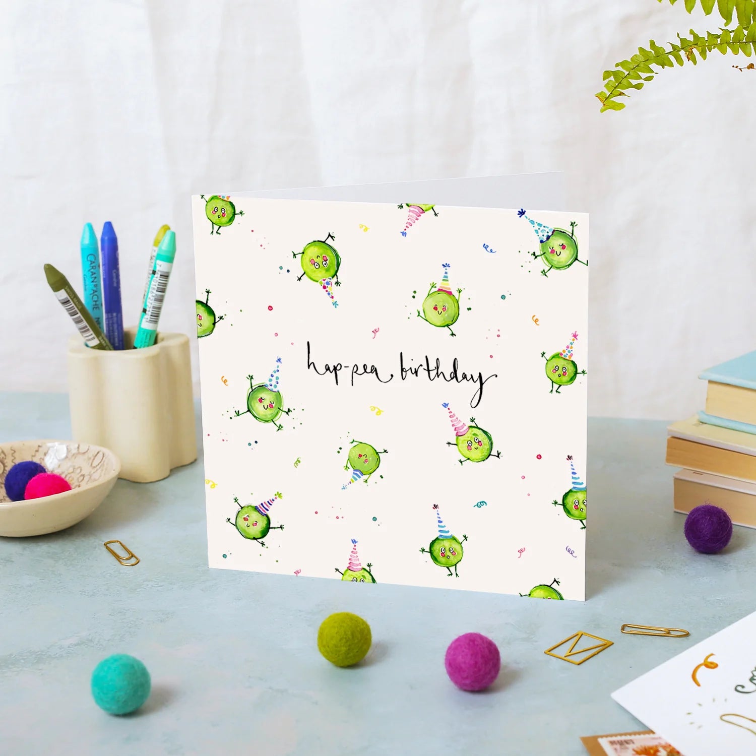 Hap-pea Birthday Card