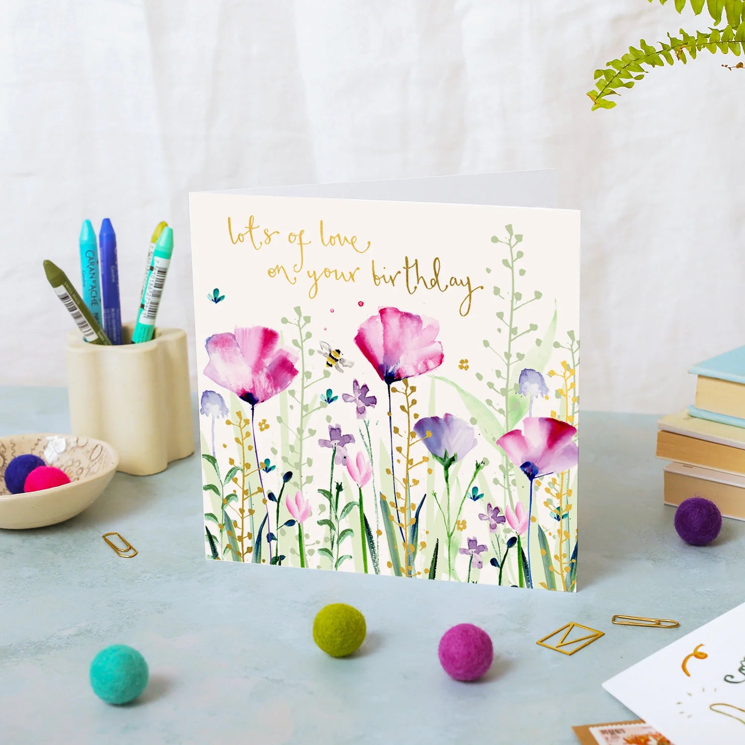 Flowers Happy Birthday Card