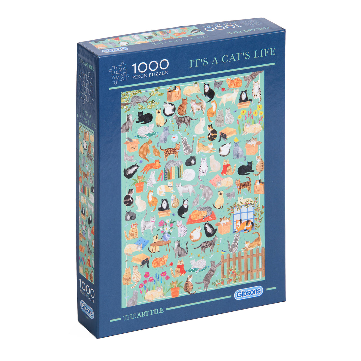 It's A Cat's Life, 1,000 Piece Jigsaw Puzzle