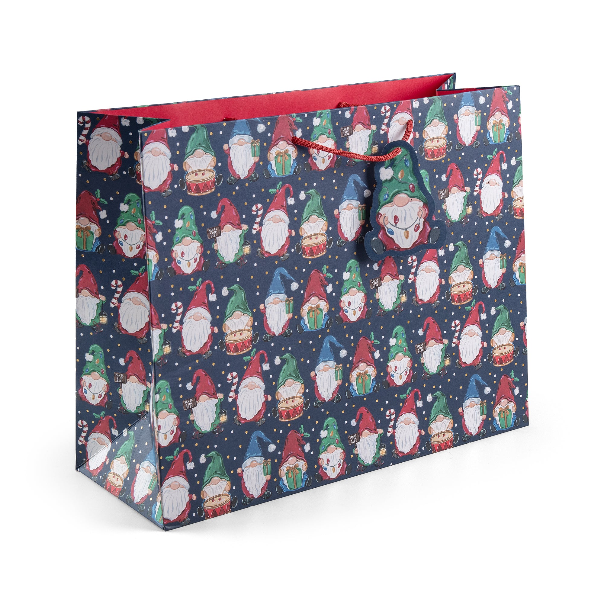 Gonk Village, Large Landscape Christmas Gift Bag