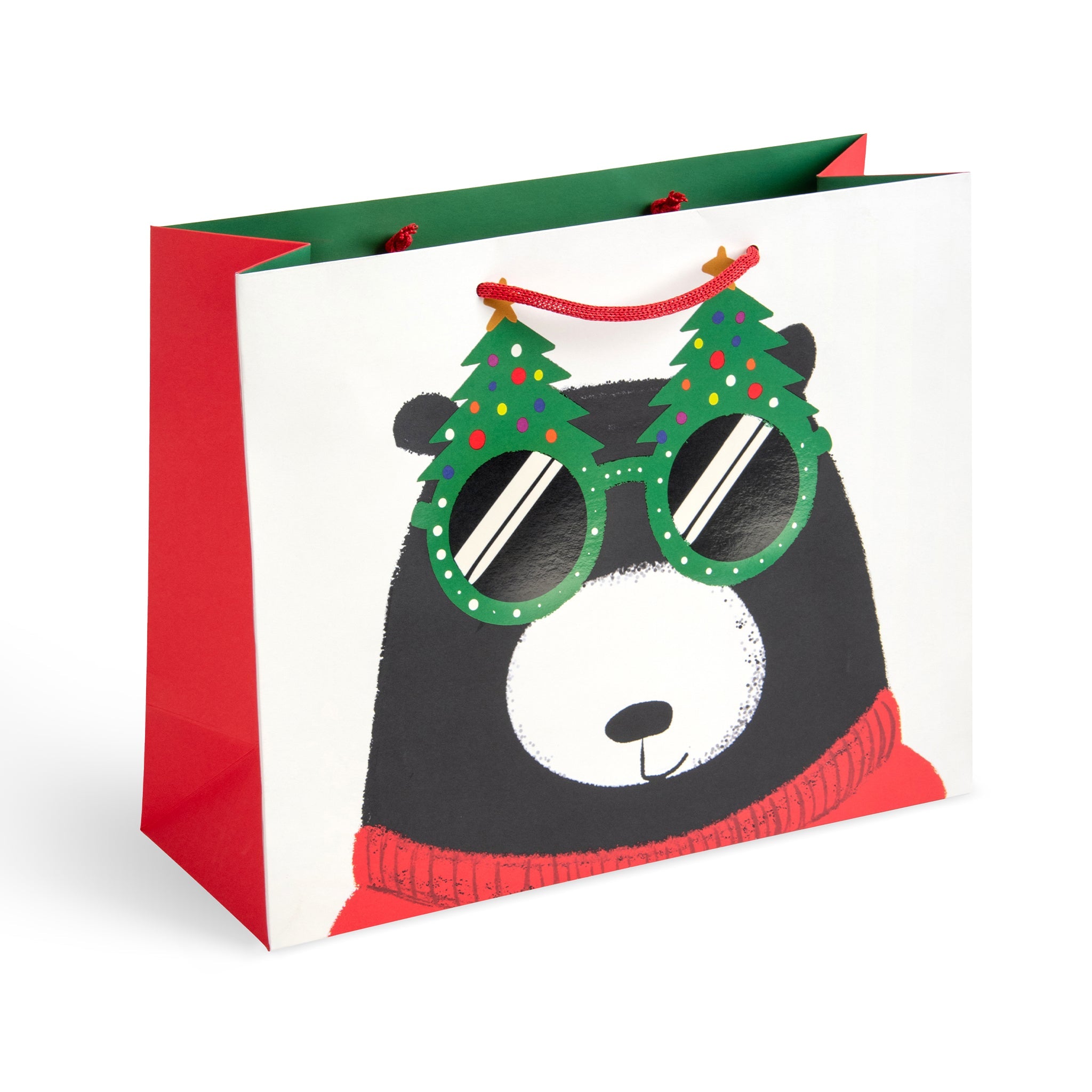 Bear, Large Landscape Christmas Gift Bag