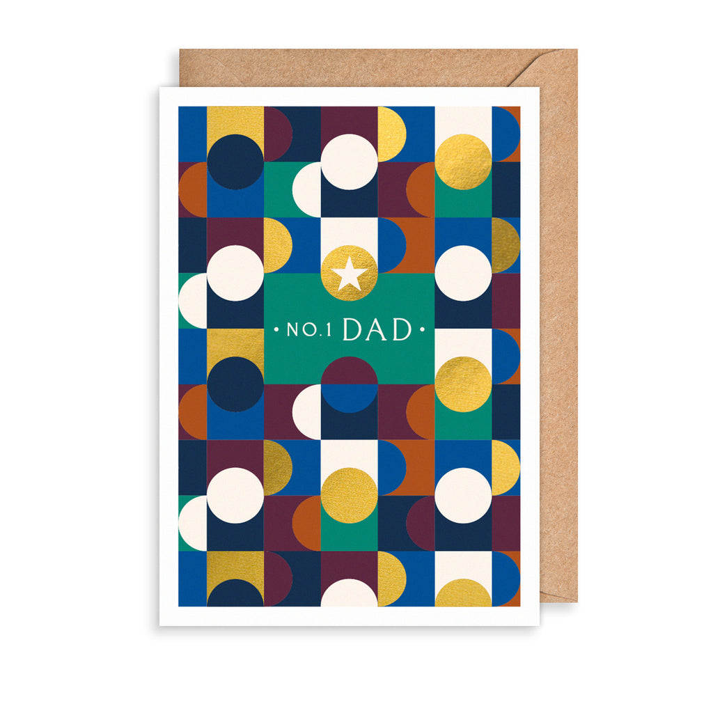 Number One Dad Greetings Card The Art File