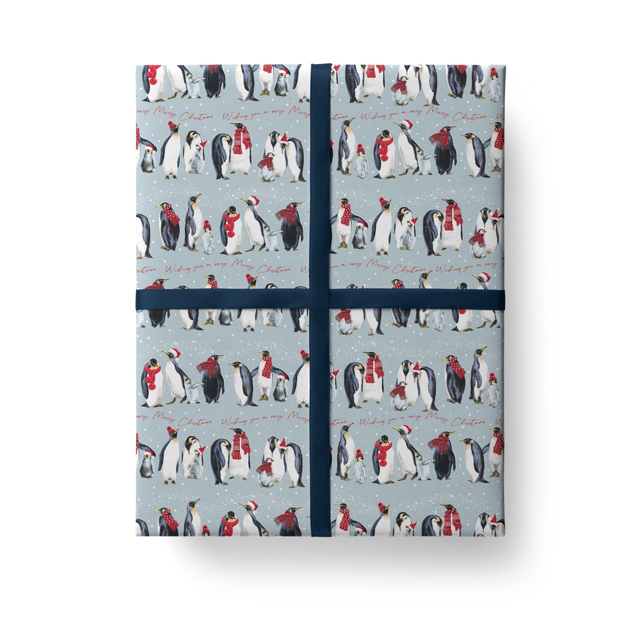 Penguins Christmas Gift Wrap