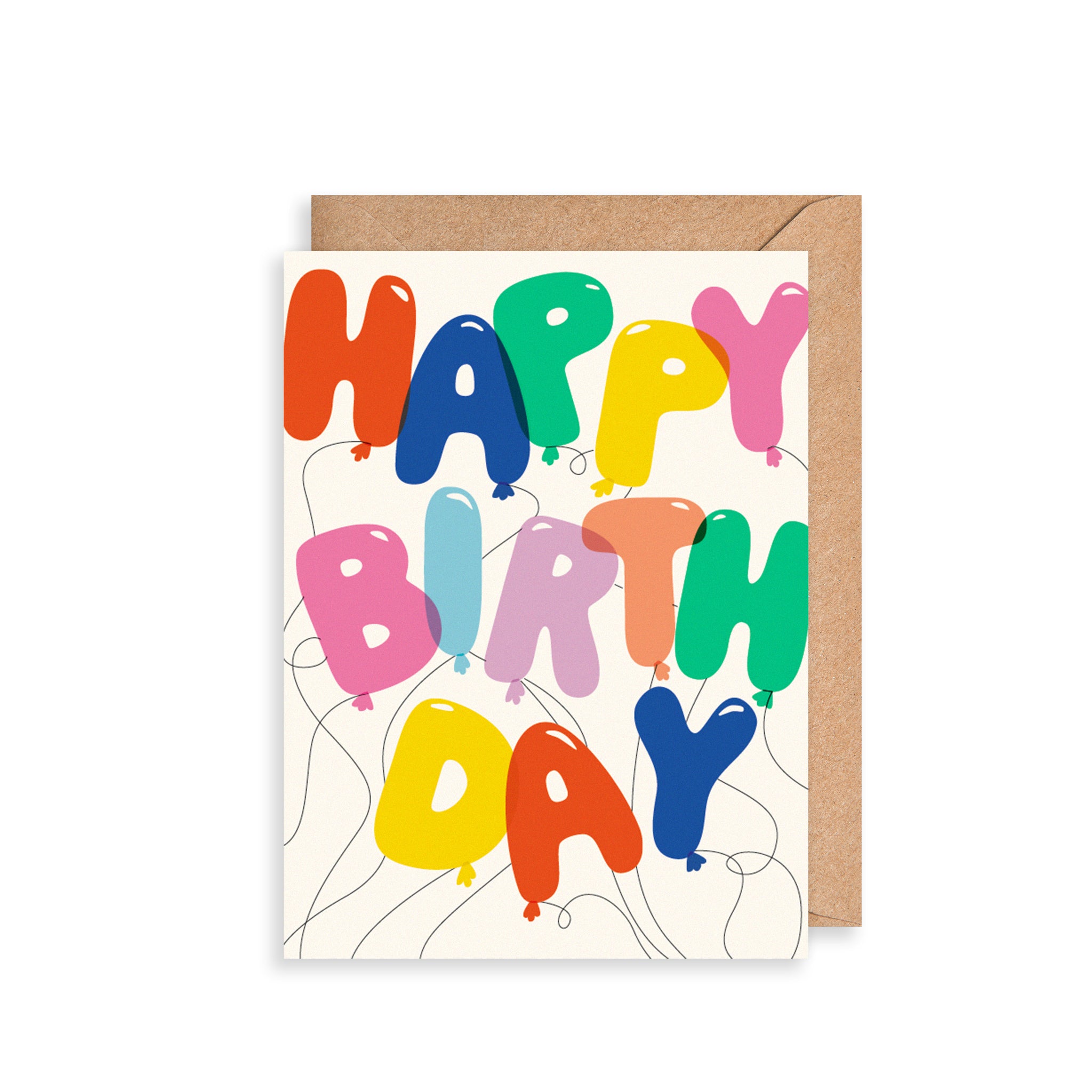 Bright Balloons Birthday Card