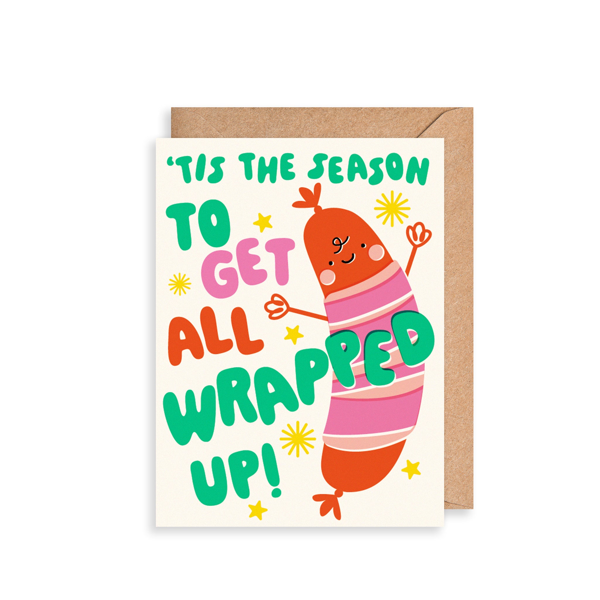 All Wrapped Up Single Christmas Card
