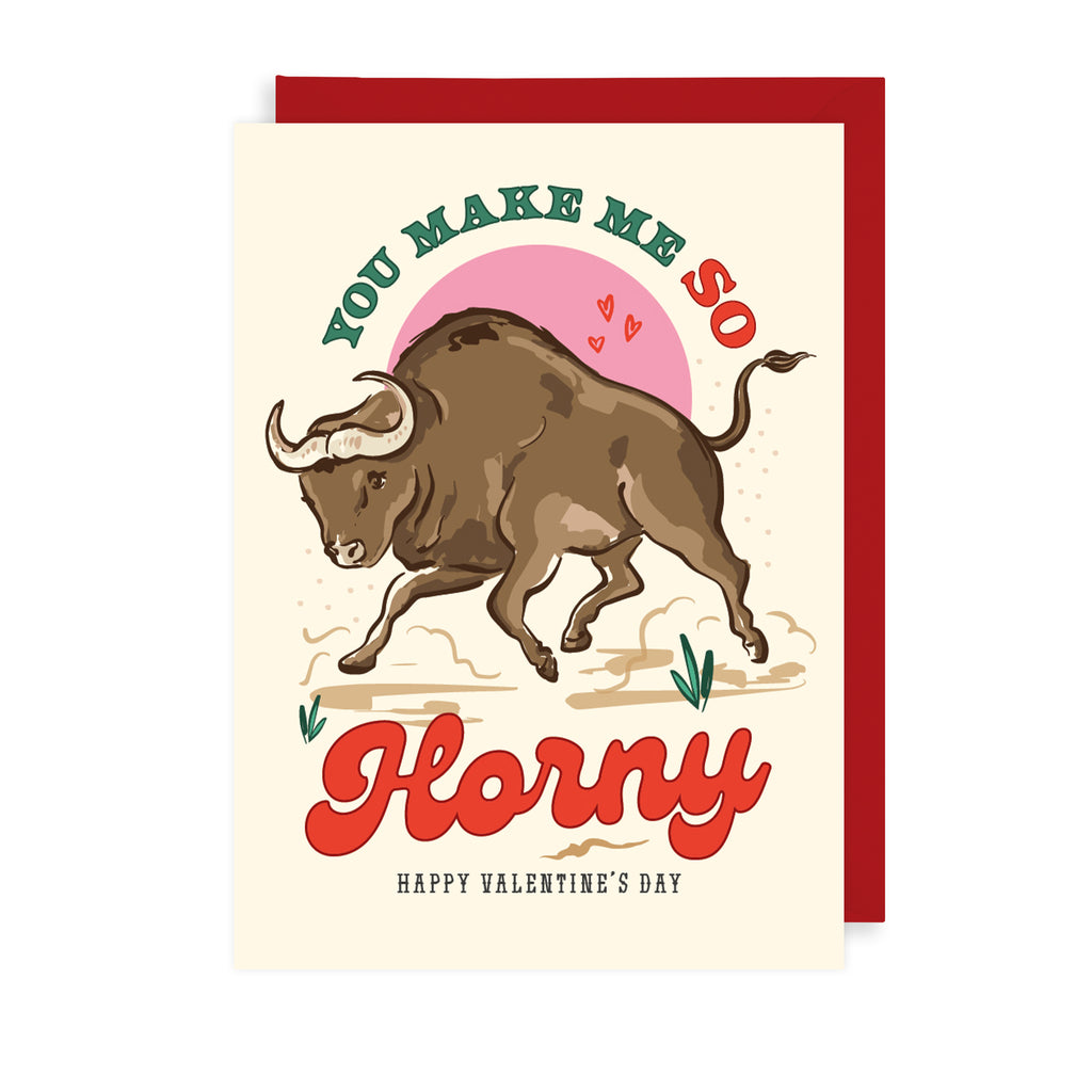 So Horny Greetings Card The Art File