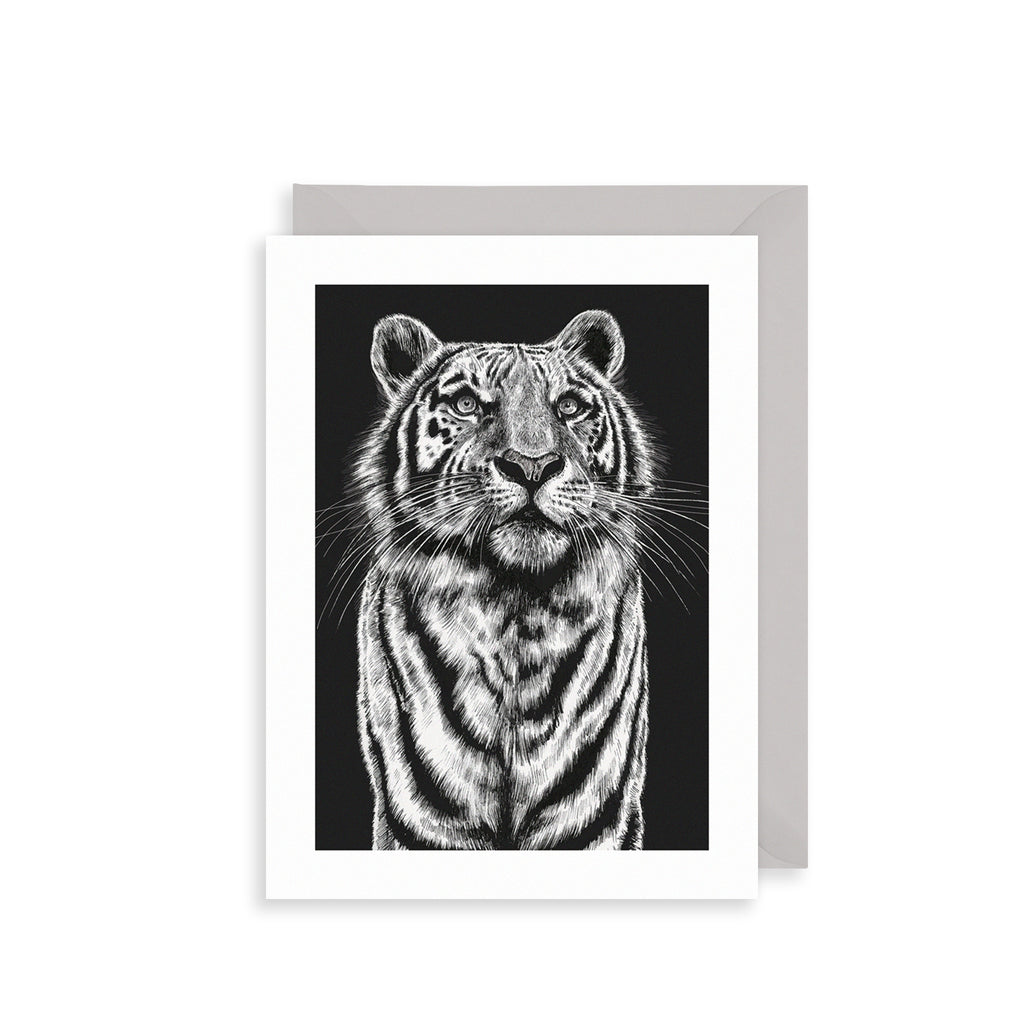 Striped Tiger Greetings Card The Art File
