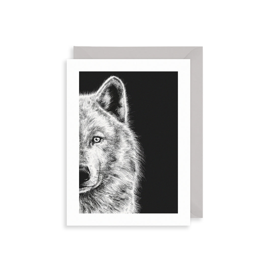 Arctic Wolf Greetings Card The Art File