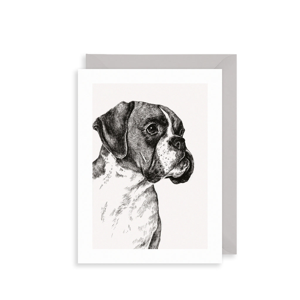Boxer Dog Greetings Card The Art File