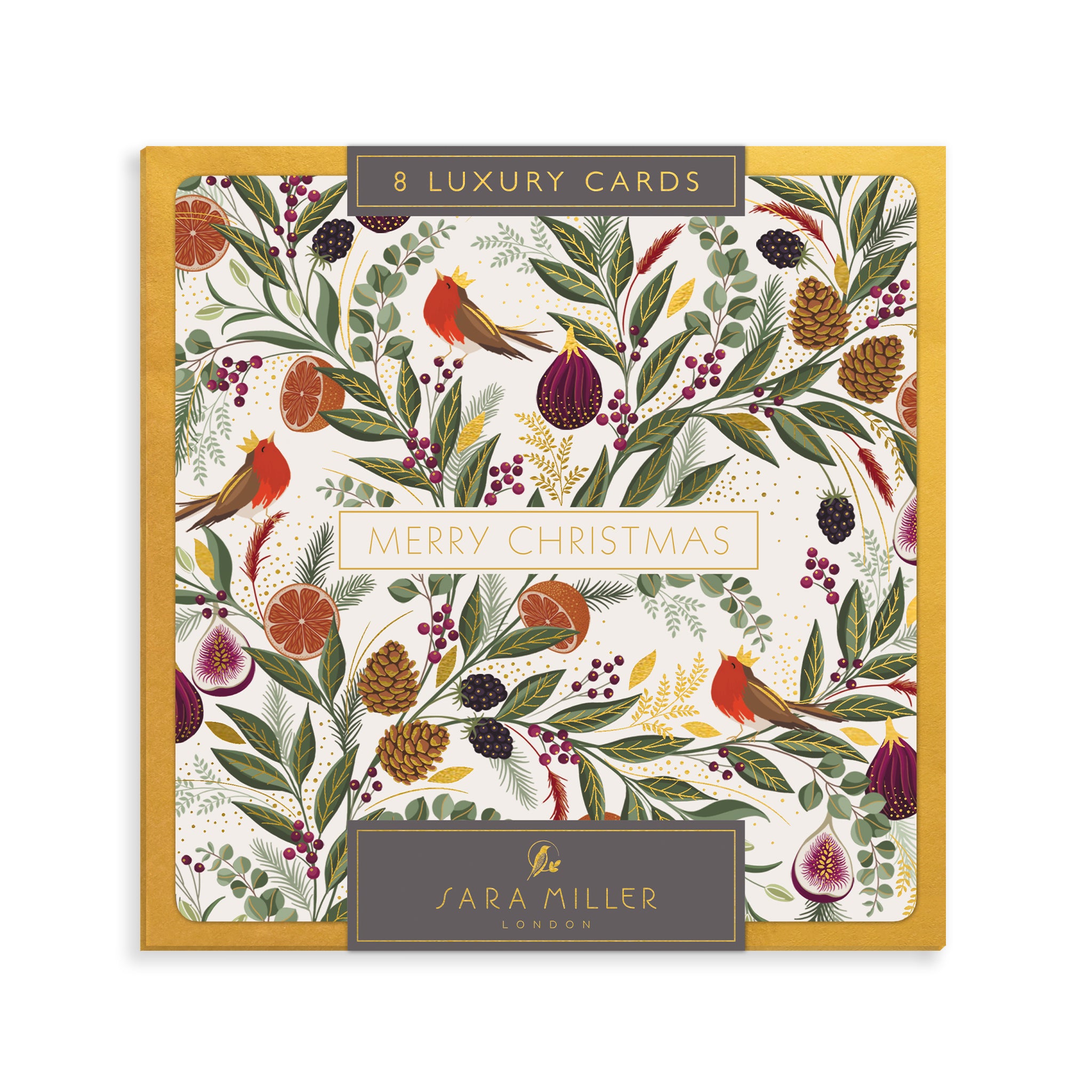 Christmas Fruits, 8 Luxury Christmas Cards