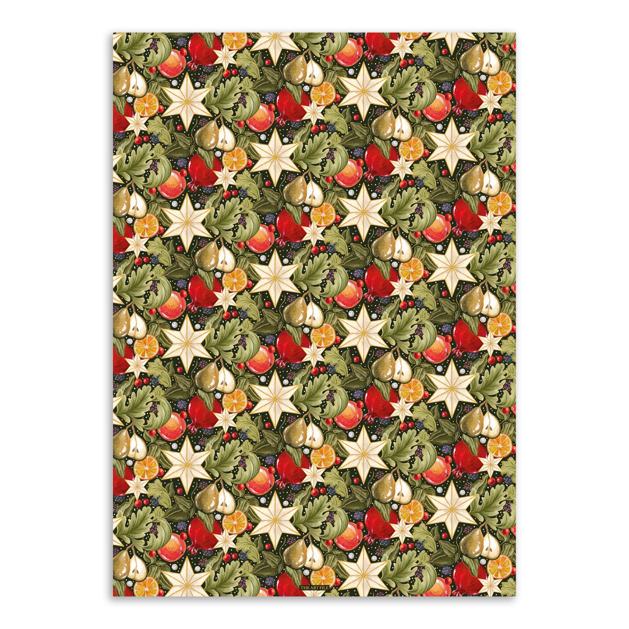 Festive Star Luxury Christmas Gift Wrap