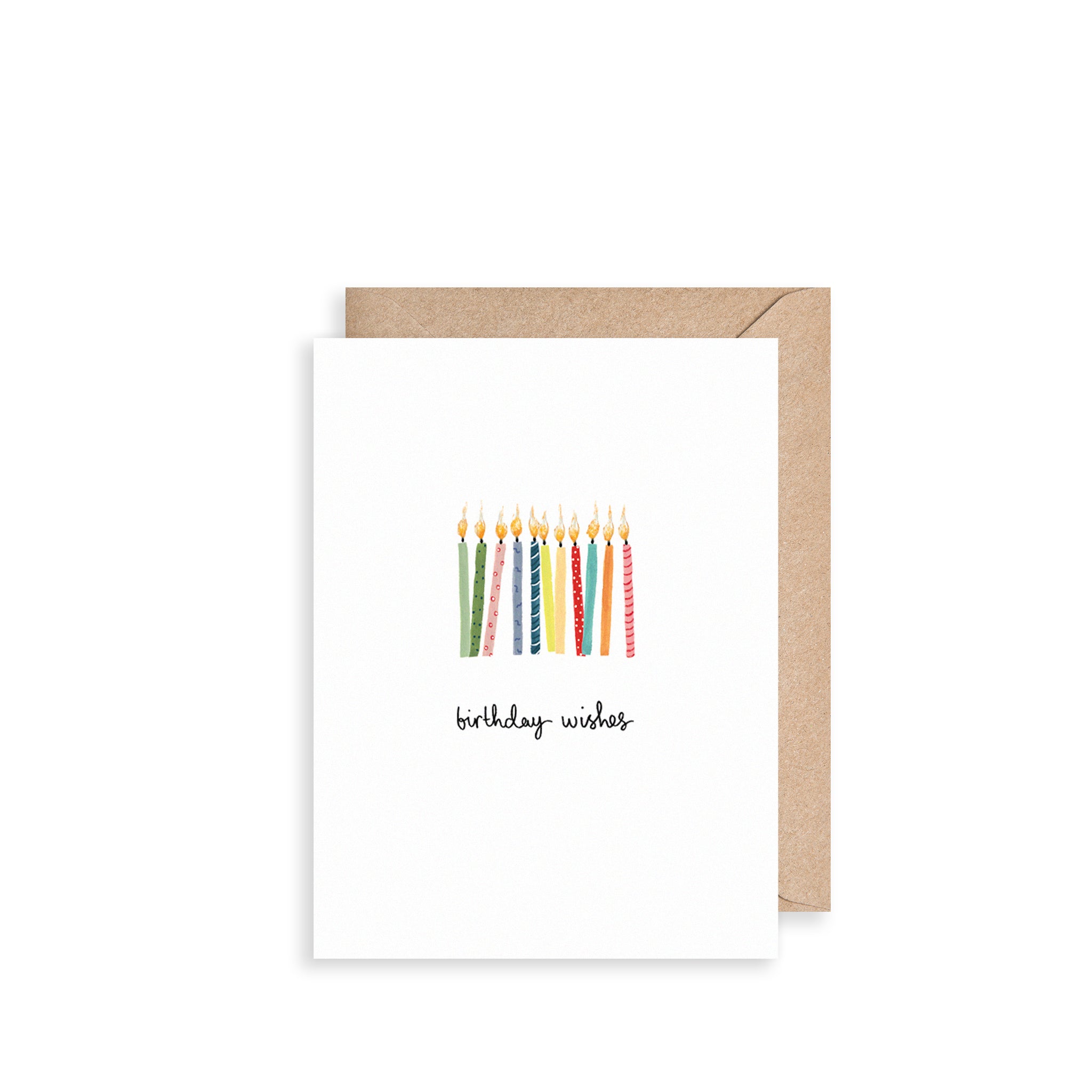 Candles Birthday Wishes Mini Card