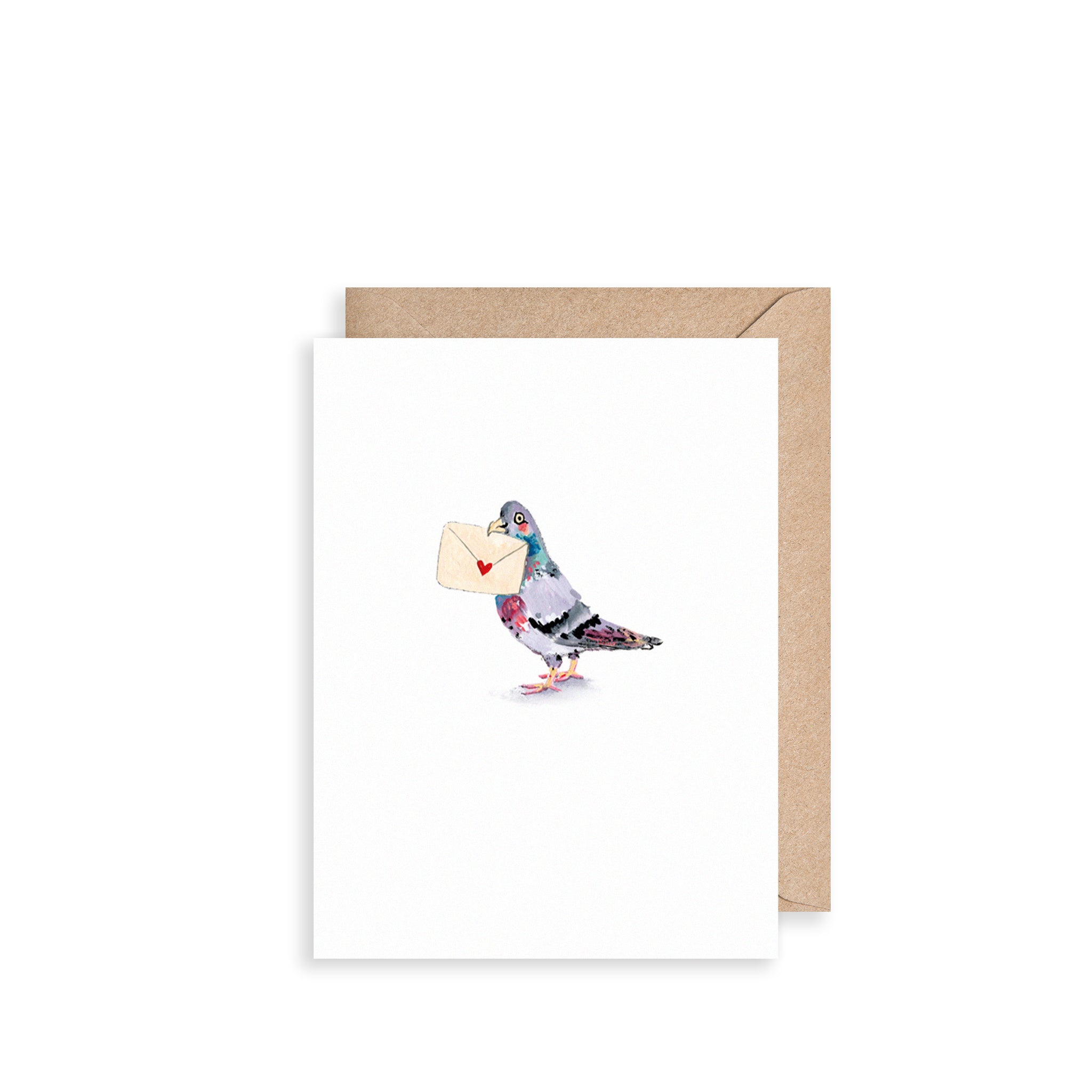 Pigeon Love Note Mini Card