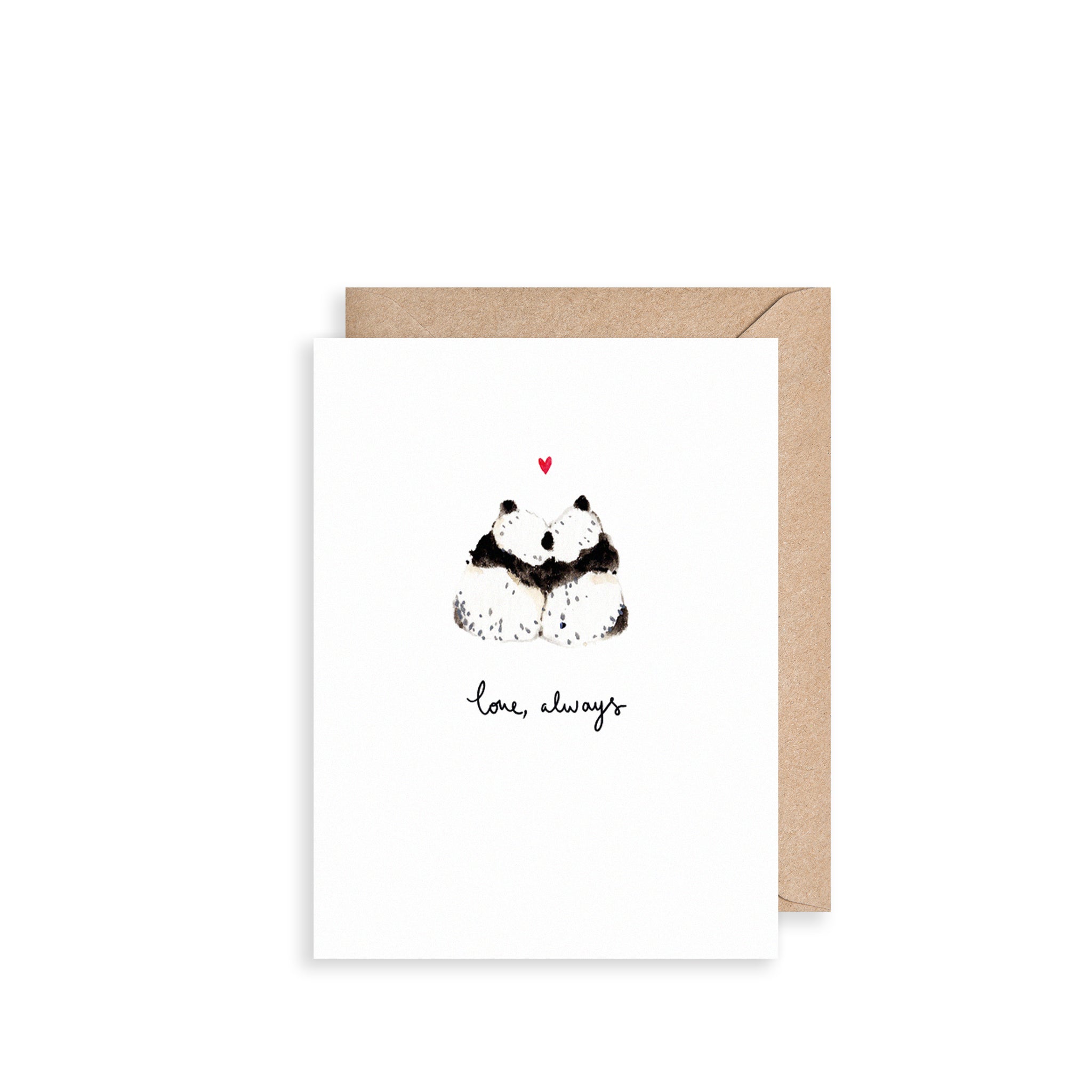 Pandas Love Always Mini Card